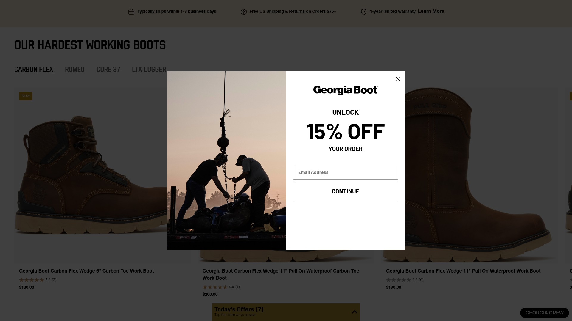 Screenshot of georgiaboot.com