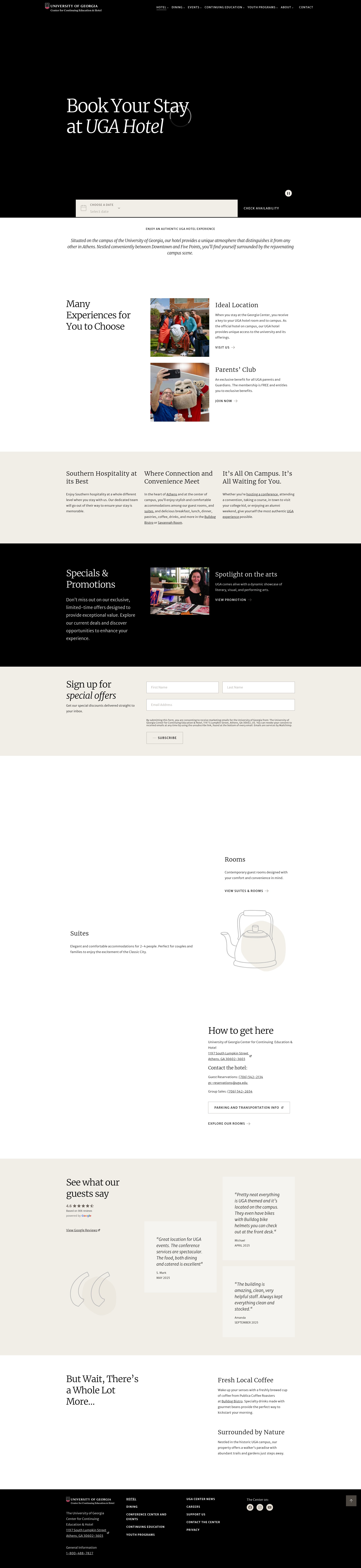Screenshot of georgiacenter.uga.edu