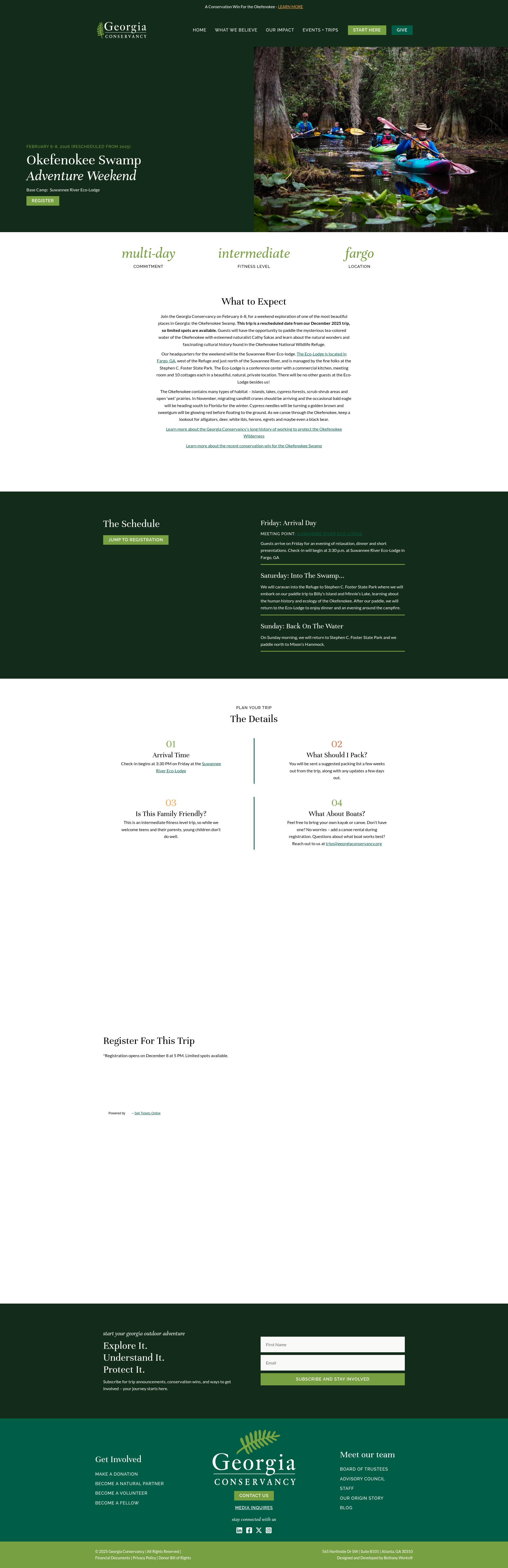 Screenshot of georgiaconservancy.org