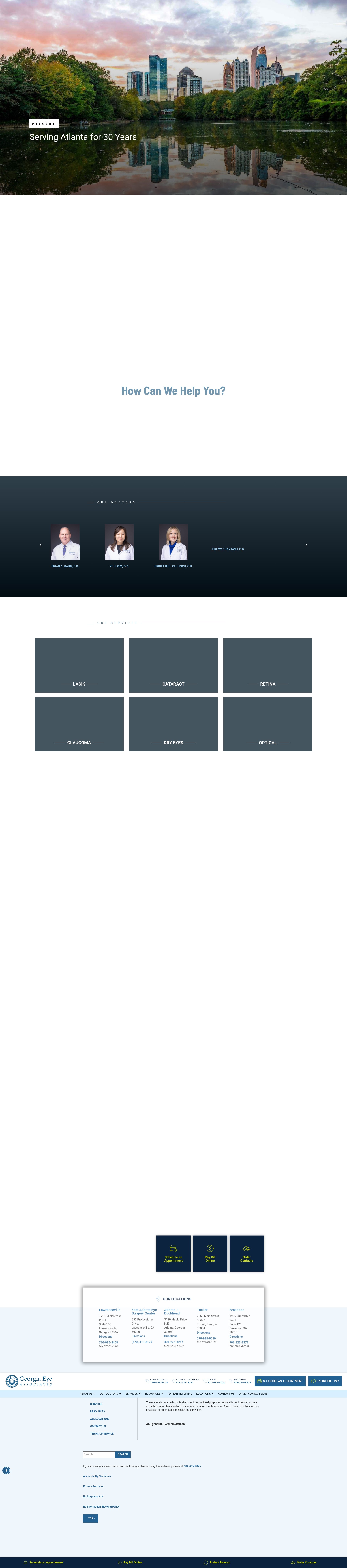 Screenshot of georgiaeyeassociates.com