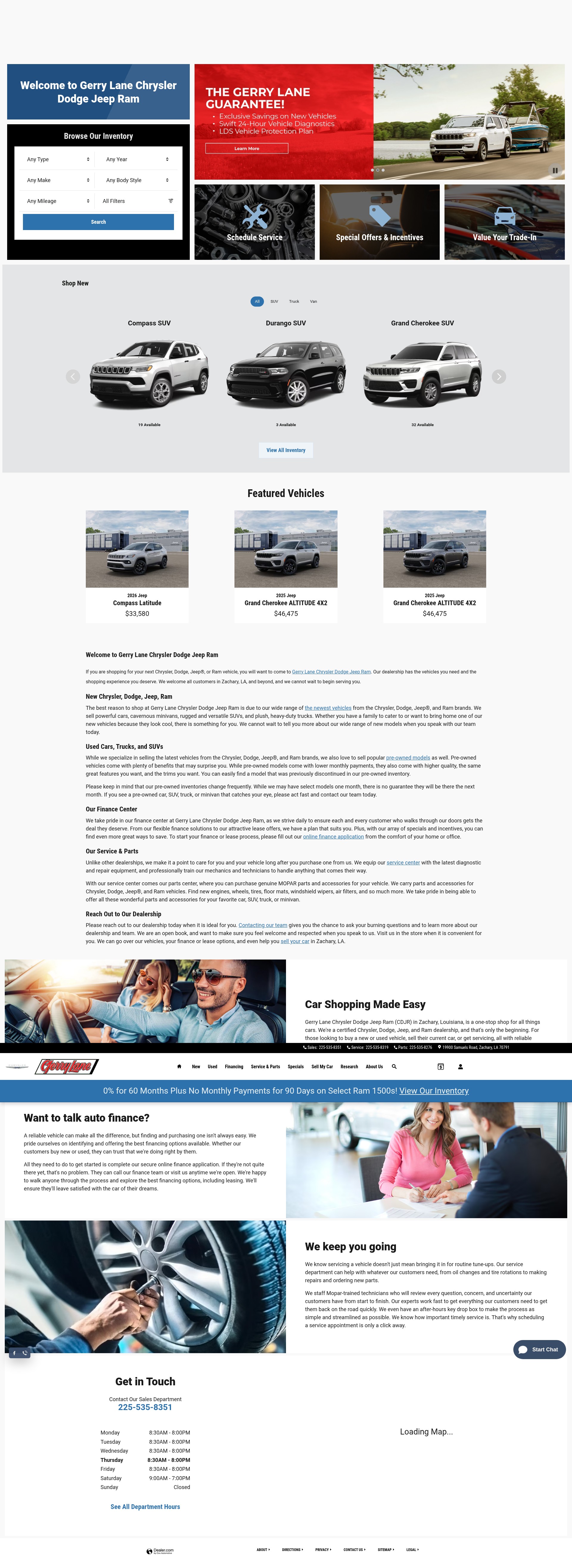 Screenshot of gerrylanecdjr.com