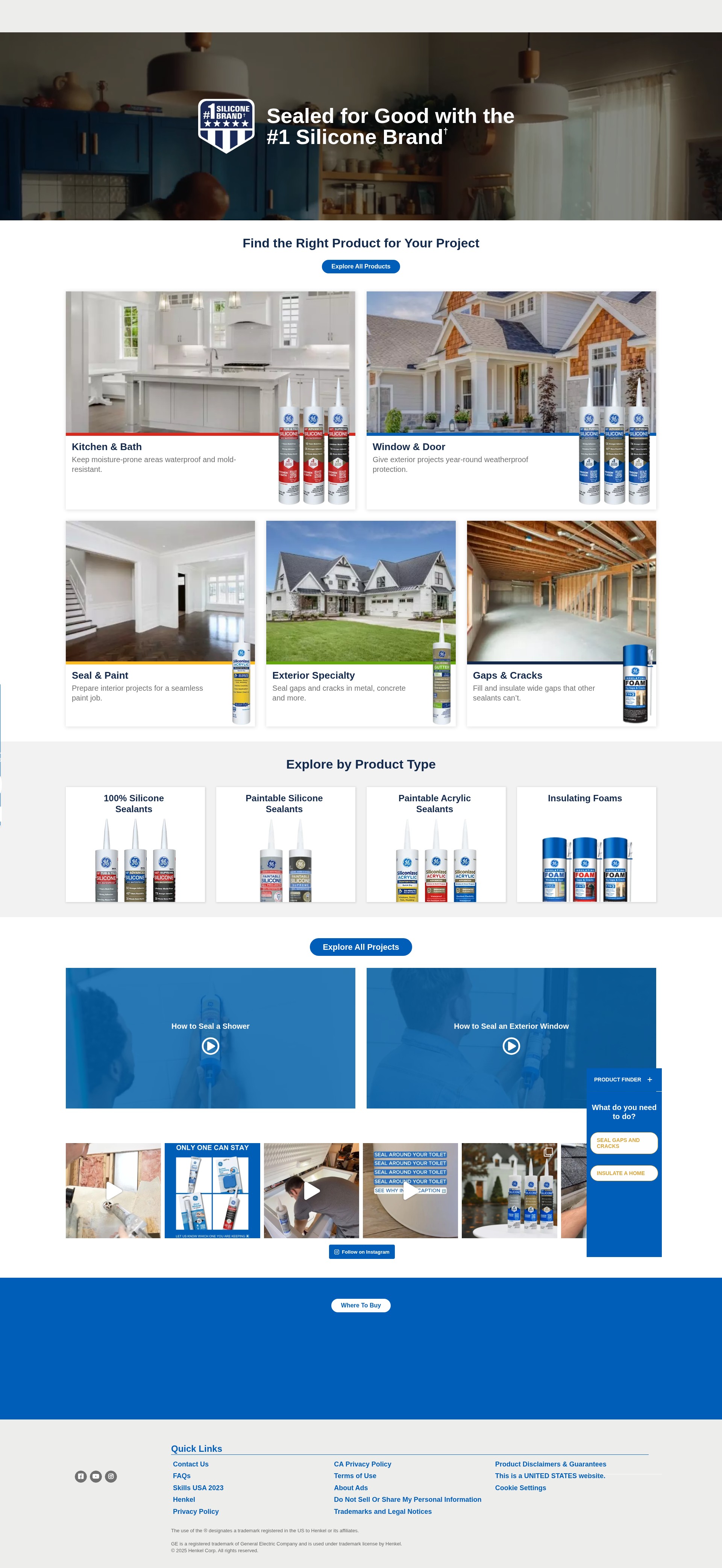 Screenshot of gesealants.com