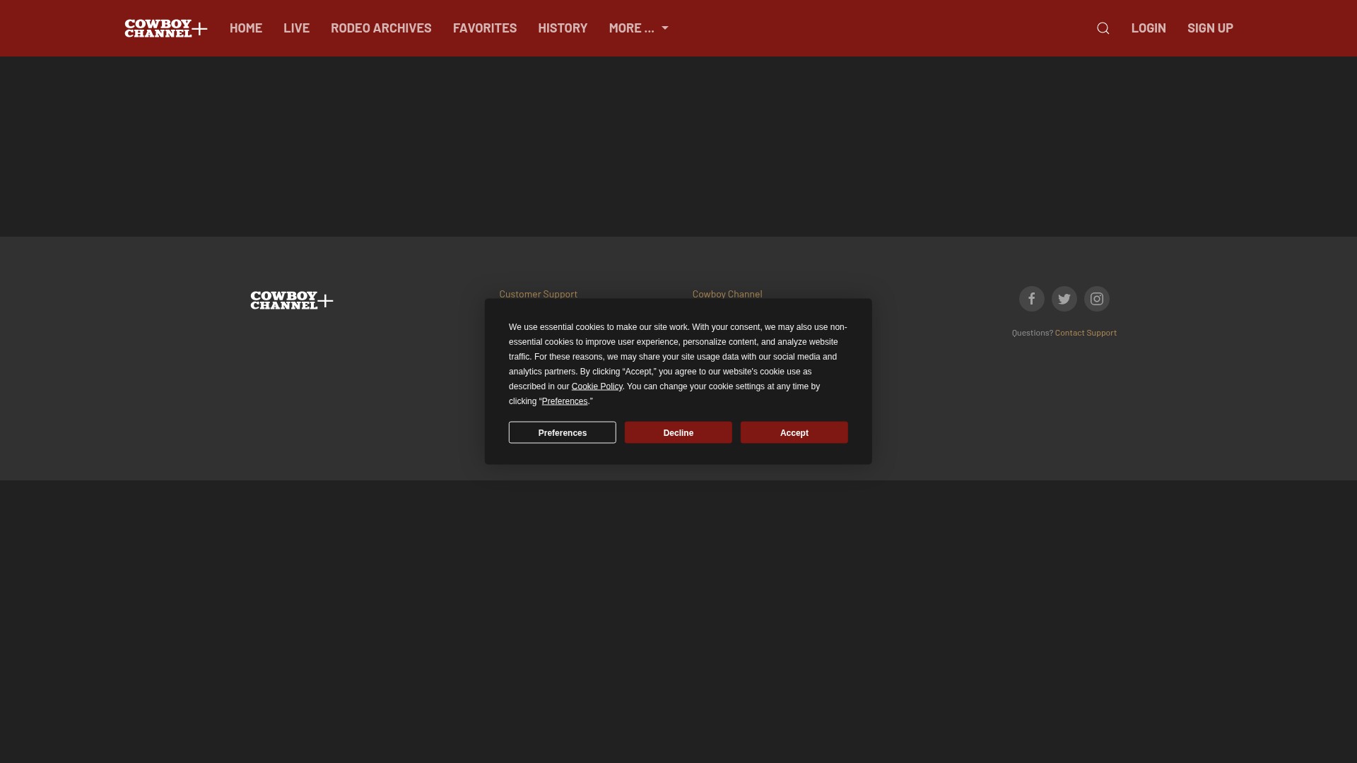 Screenshot of get.cowboychannelplus.com