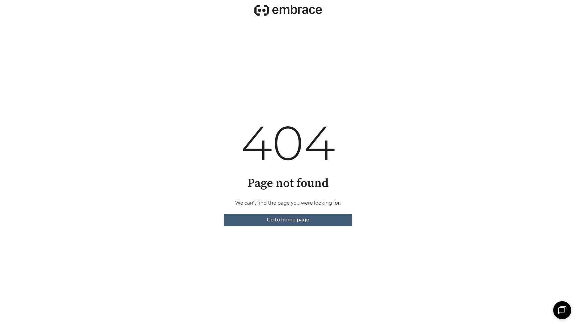 Screenshot of get.embrace.io