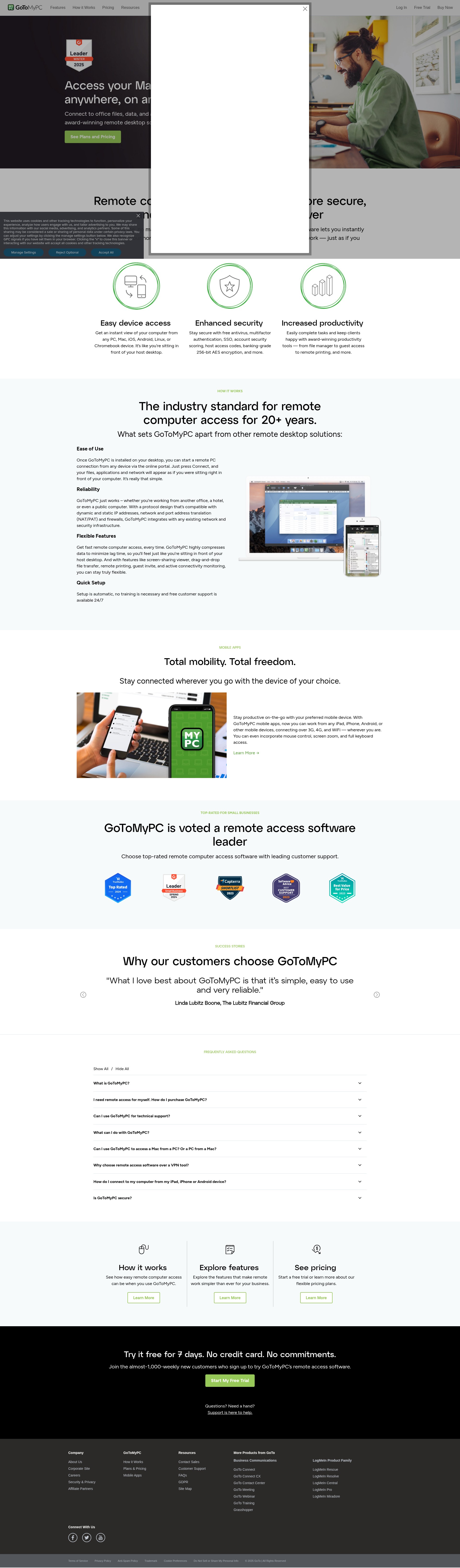 Screenshot of get.gotomypc.com