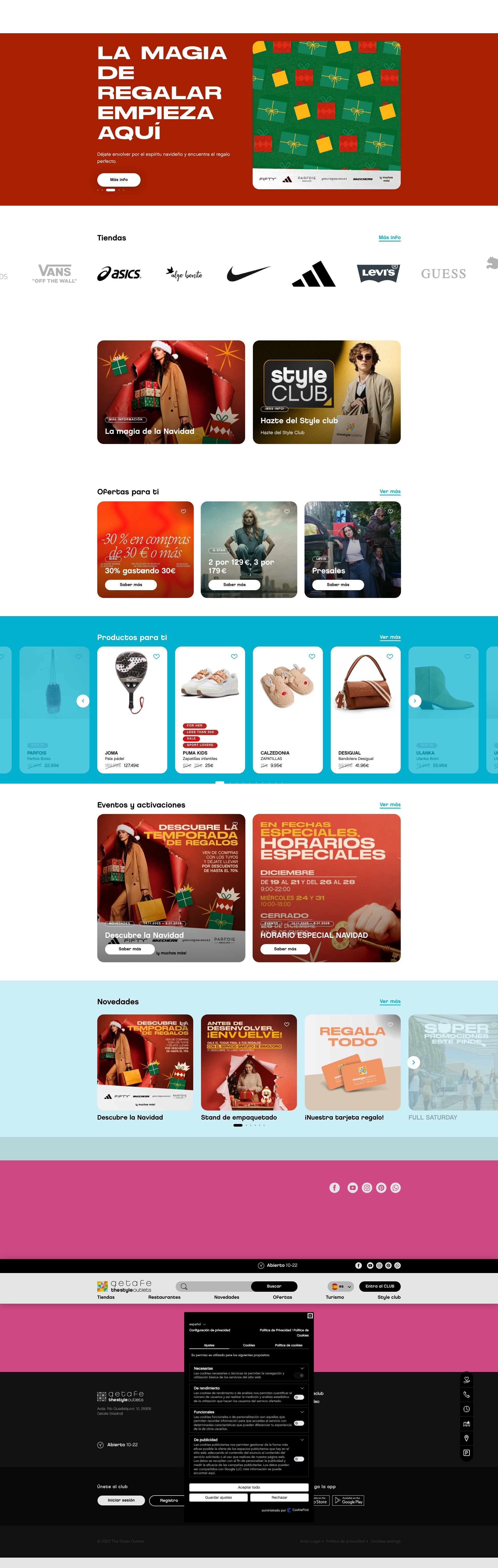 Screenshot of getafe.thestyleoutlets.es