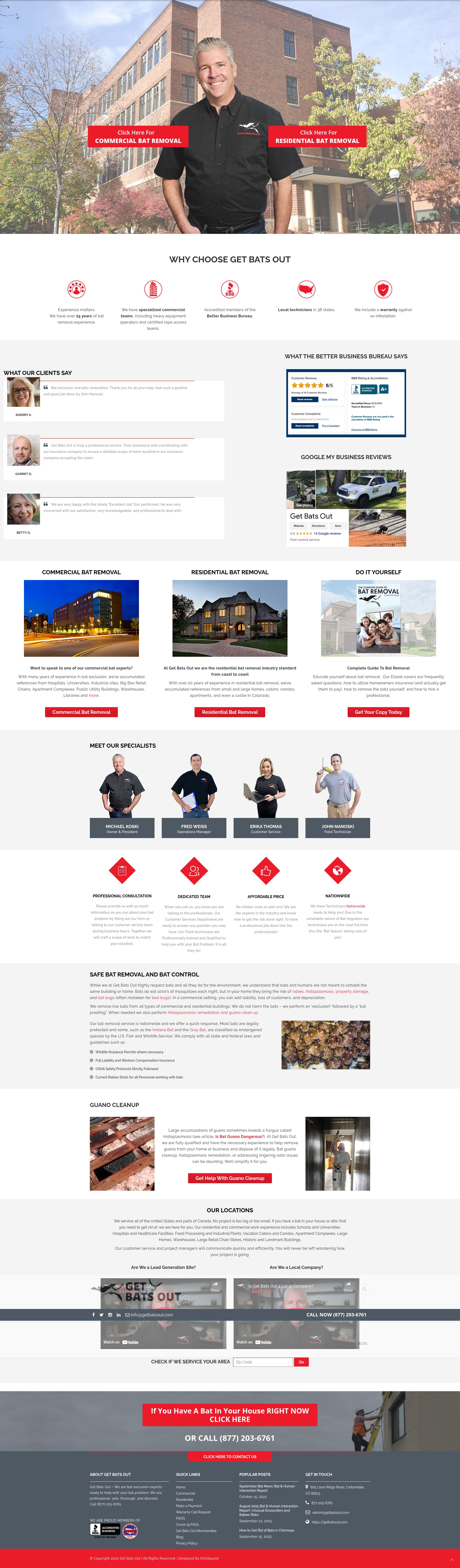 Screenshot of getbatsout.com