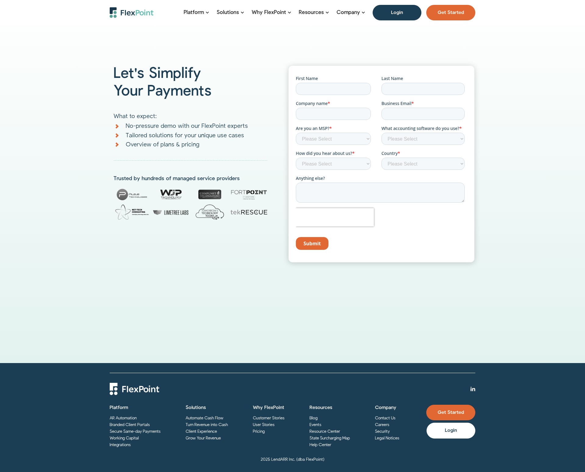 Screenshot of getflexpoint.com