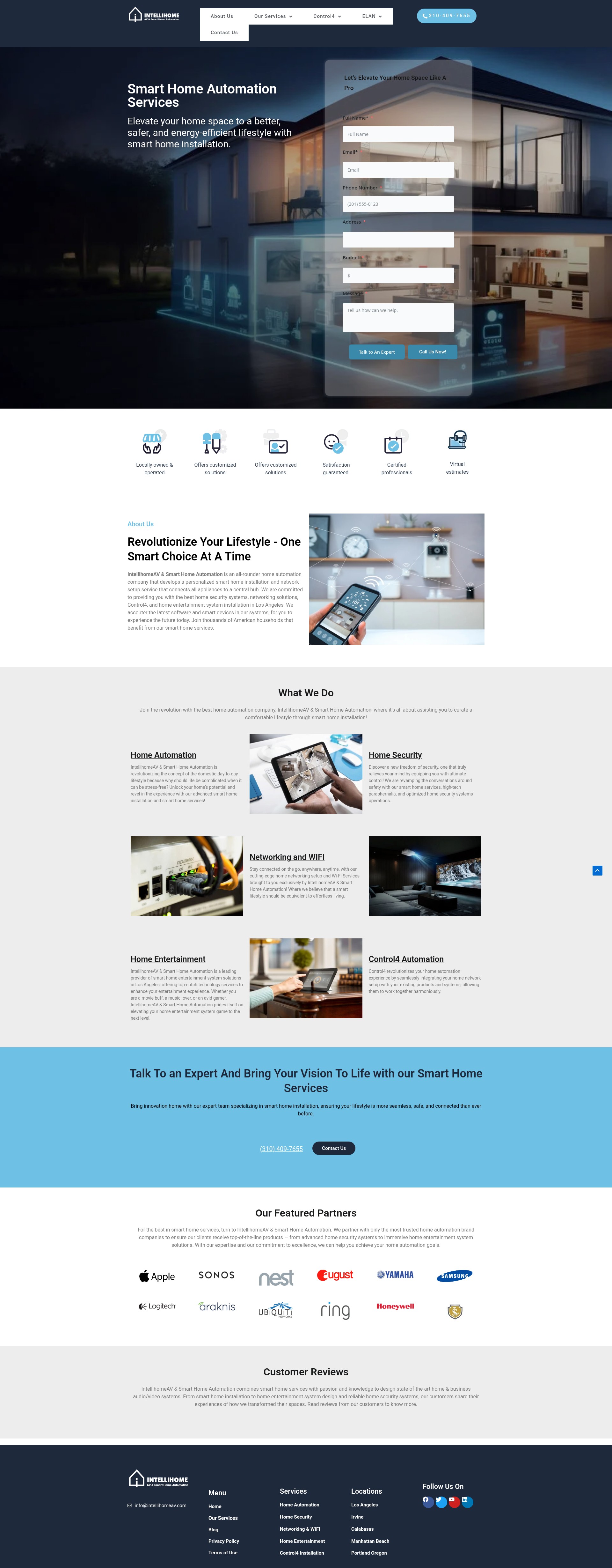 Screenshot of getintellihome.com