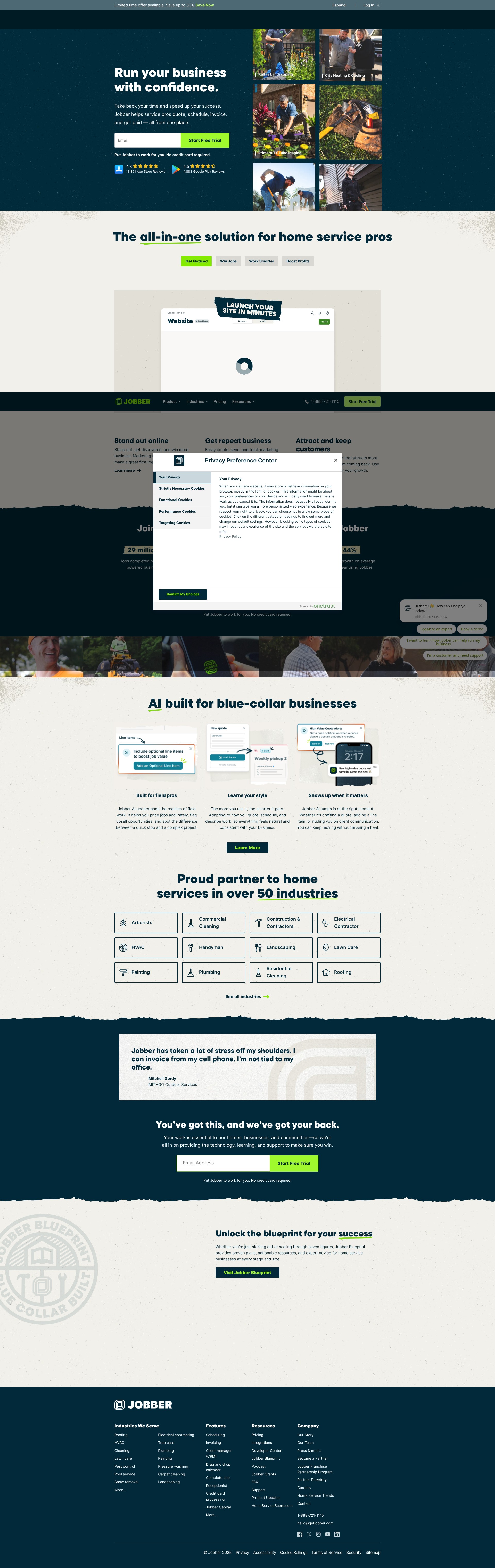 Screenshot of getjobber.com