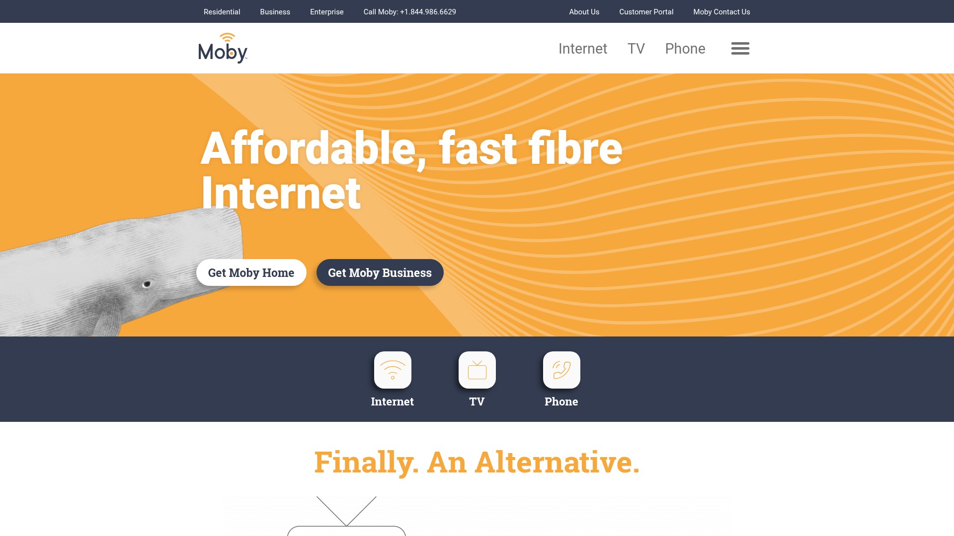 Screenshot of getmoby.com