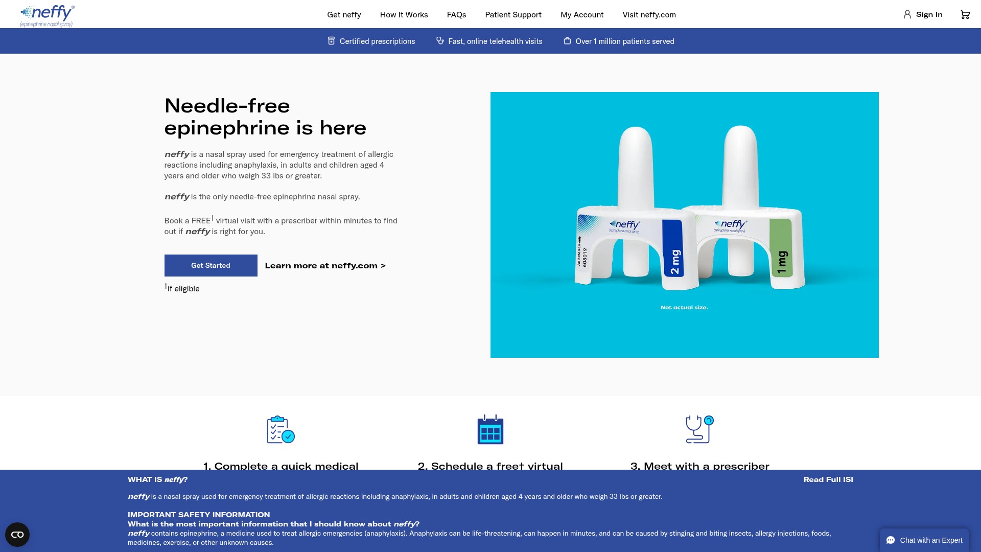 Screenshot of getneffy.com