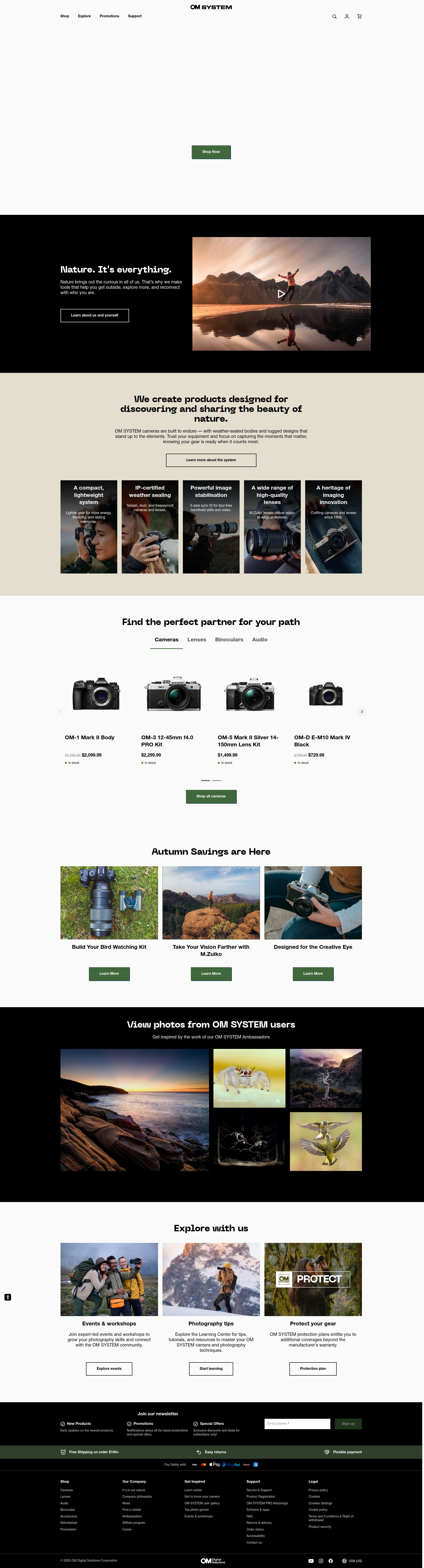 Screenshot of getolympus.com