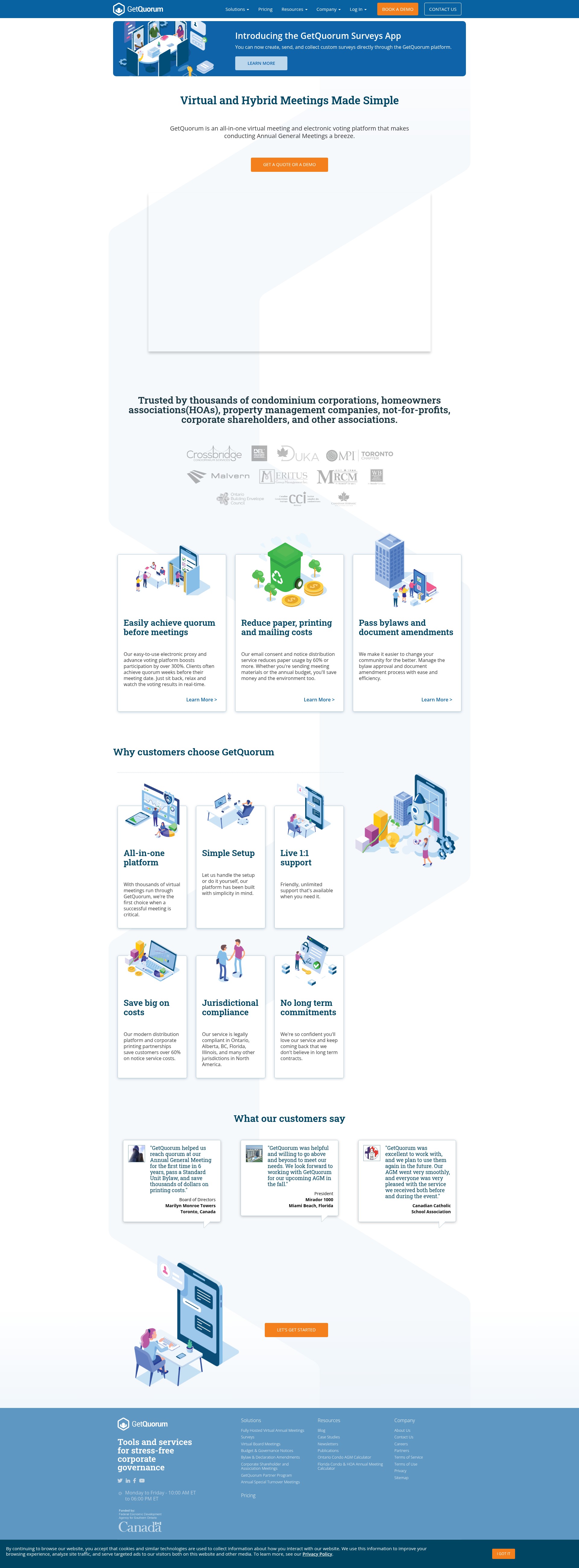 Screenshot of getquorum.com