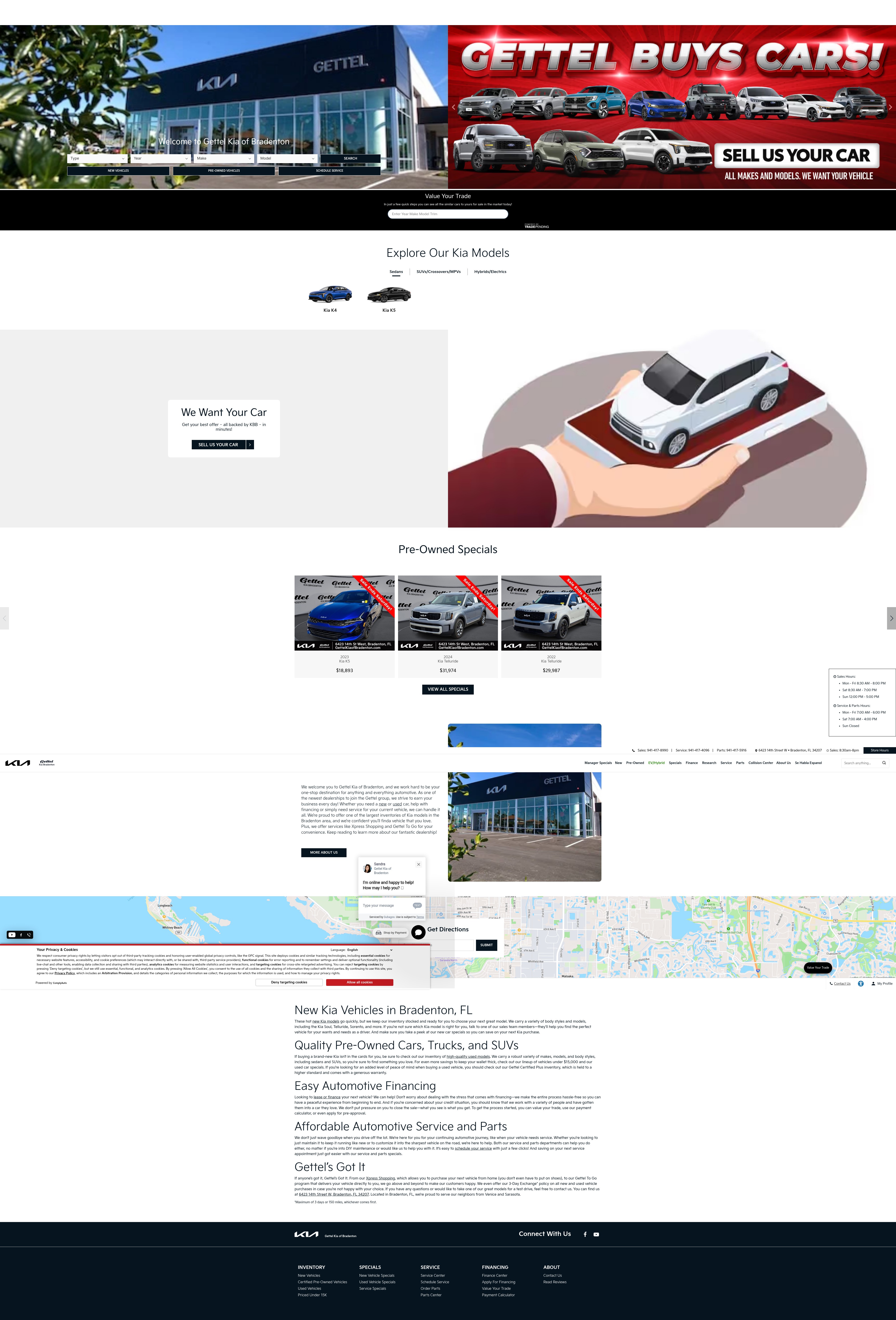 Screenshot of gettelkiaofbradenton.com