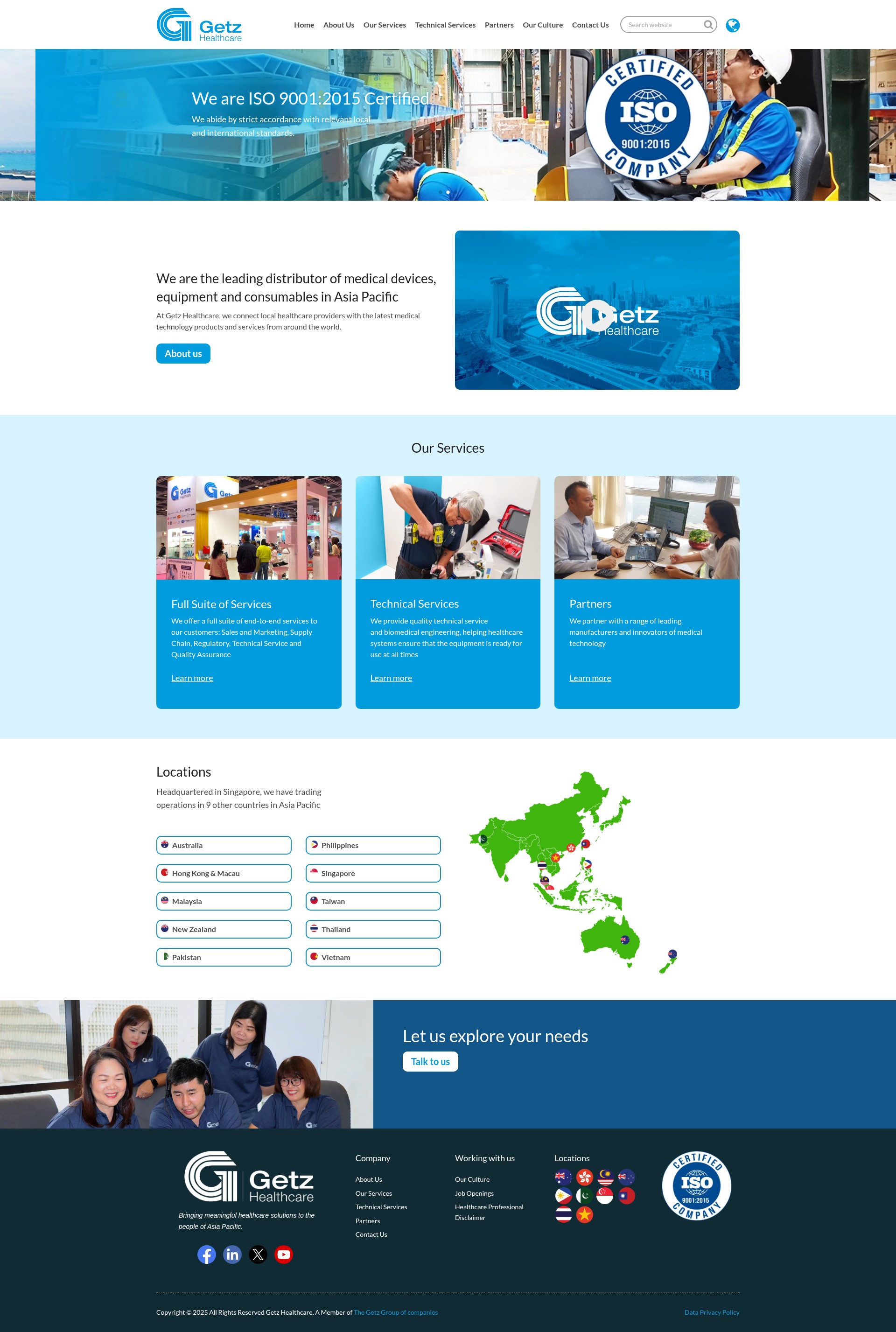 Screenshot of getzhealthcare.com