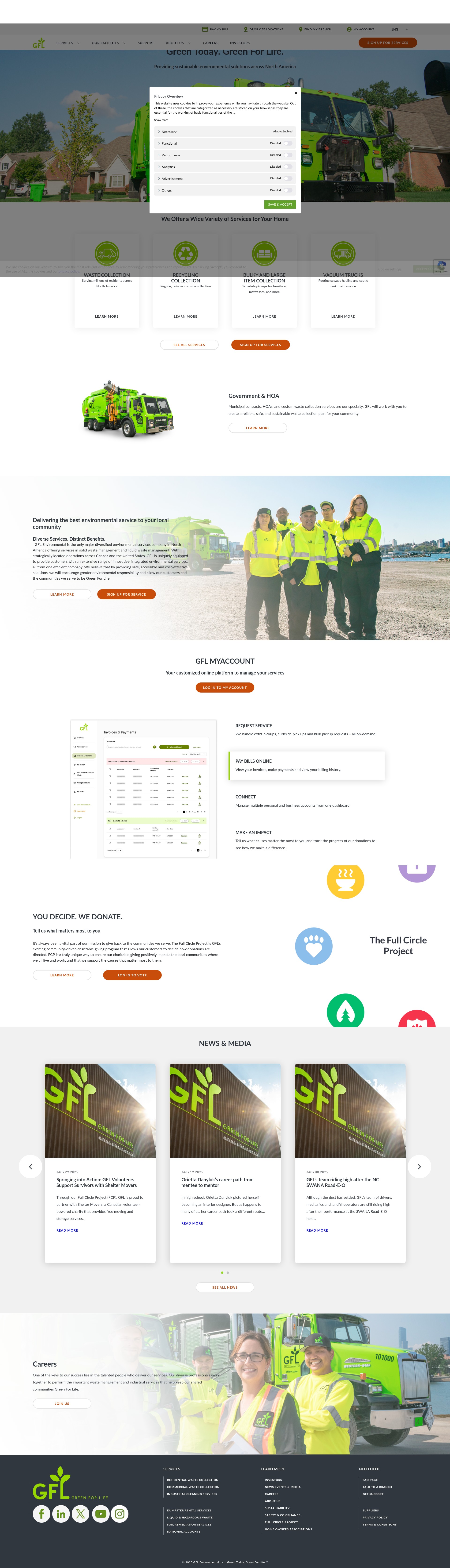 Screenshot of gflenv.com