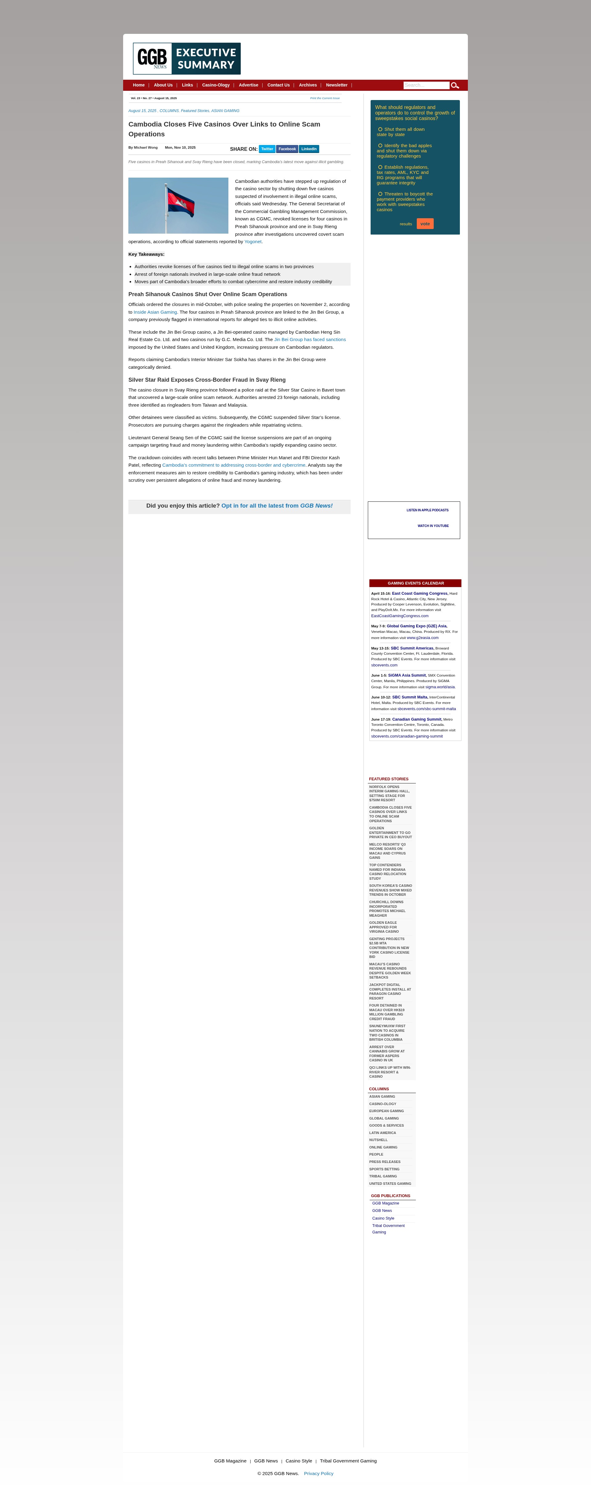 Screenshot of ggbnews.com