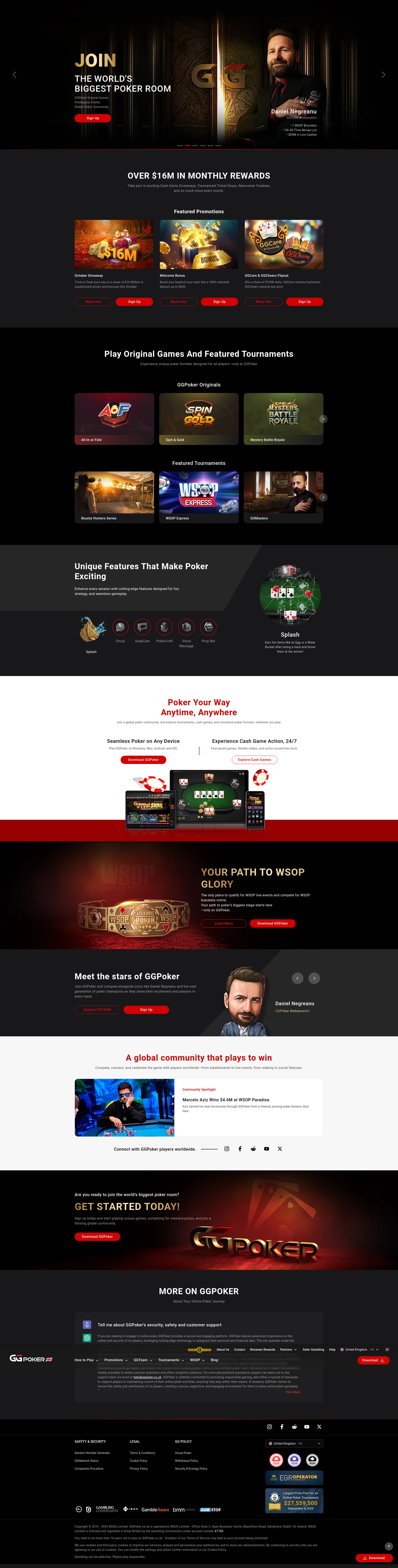 Screenshot of ggpoker.co.uk
