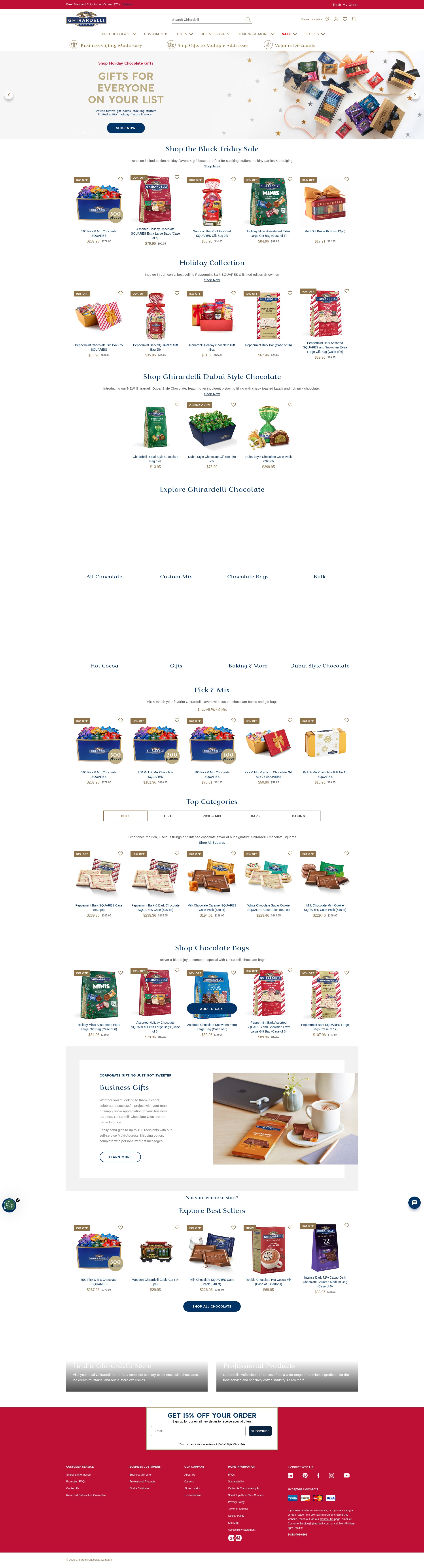 Screenshot of ghirardelli.com