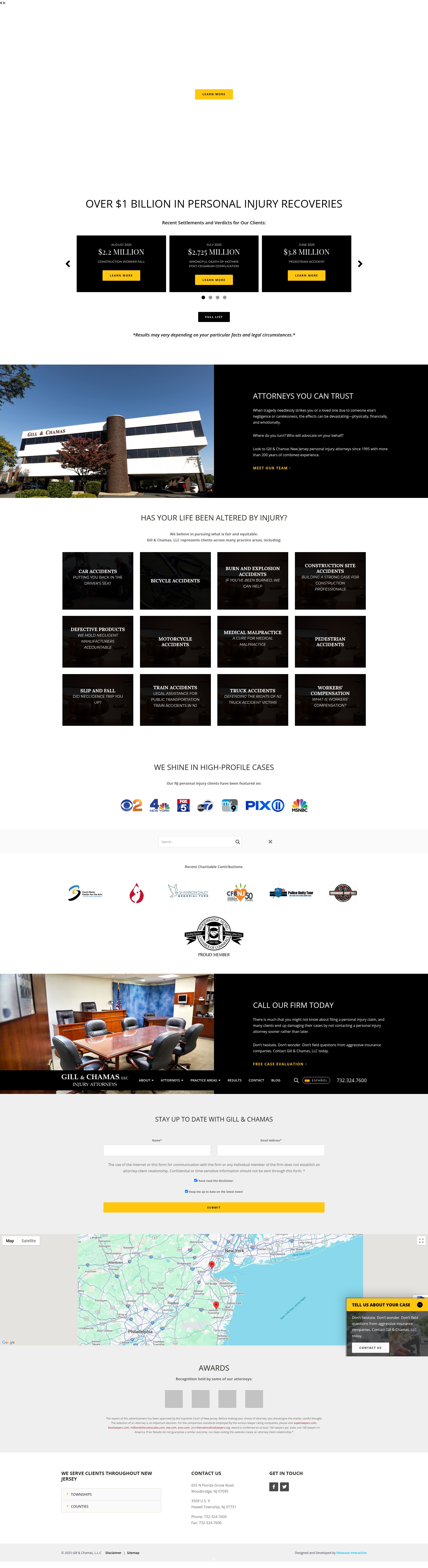Screenshot of gillandchamas.com