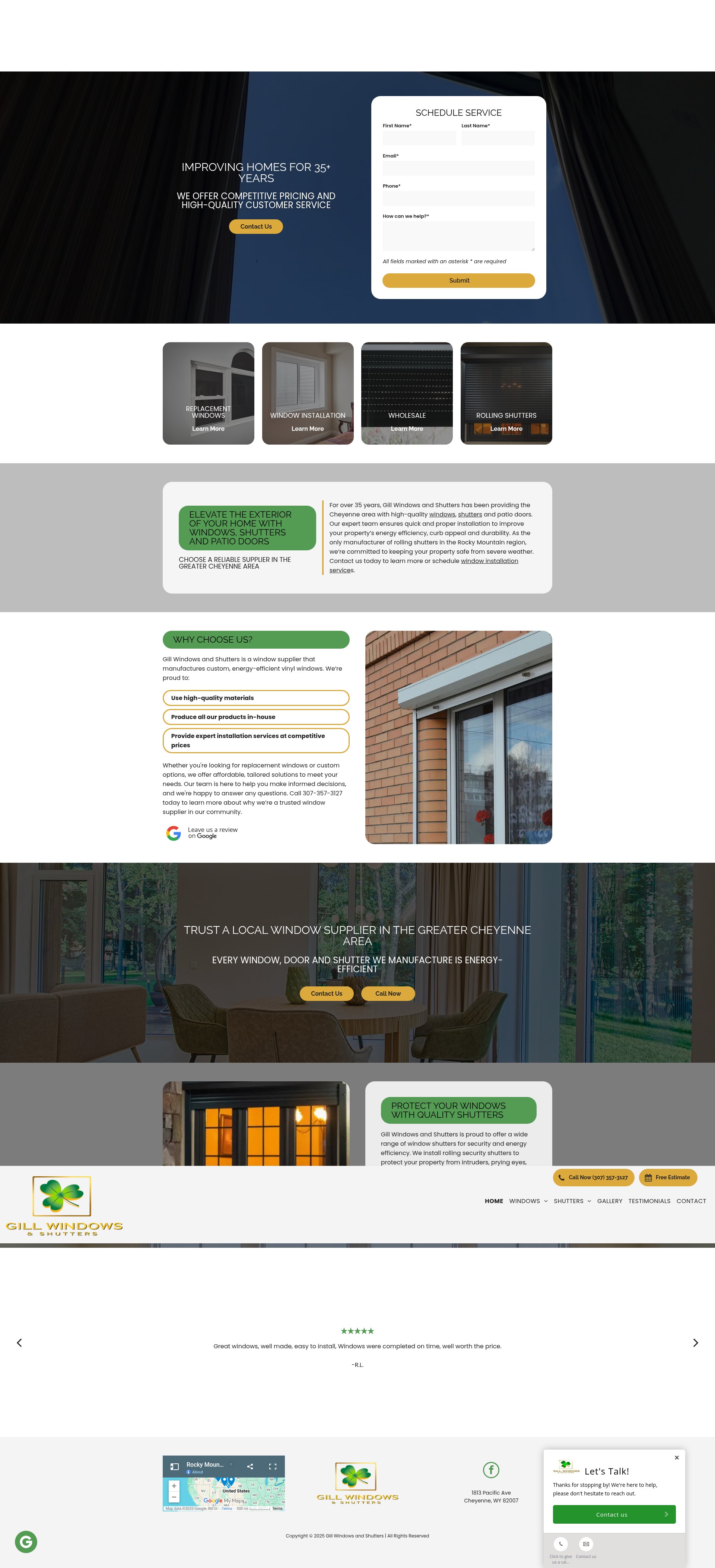 Screenshot of gillwindow.com