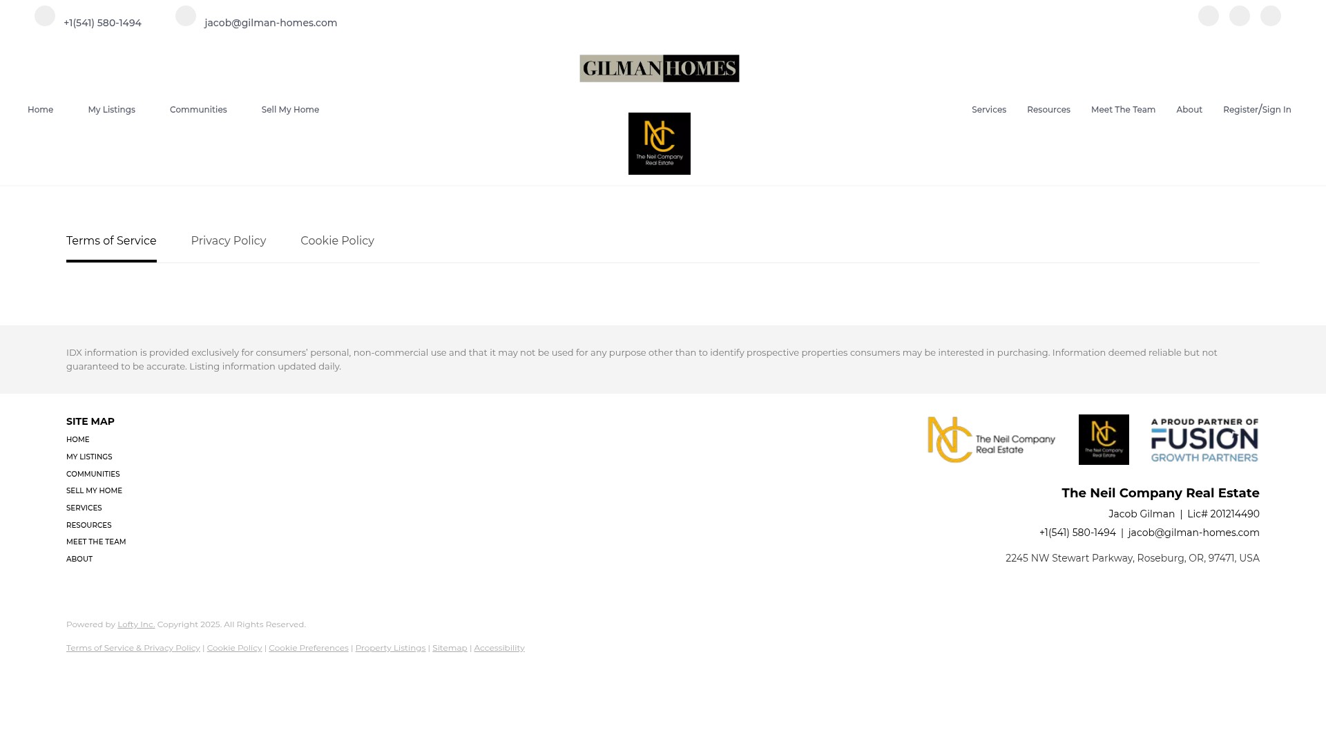 Screenshot of gilman-homes.com
