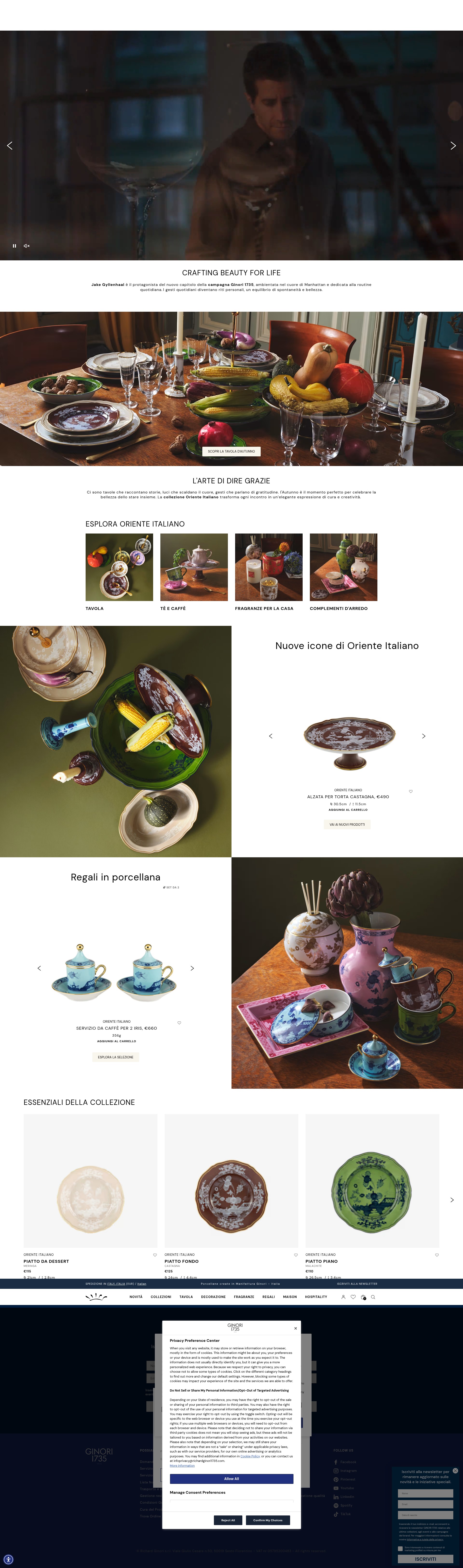 Screenshot of ginori1735.com