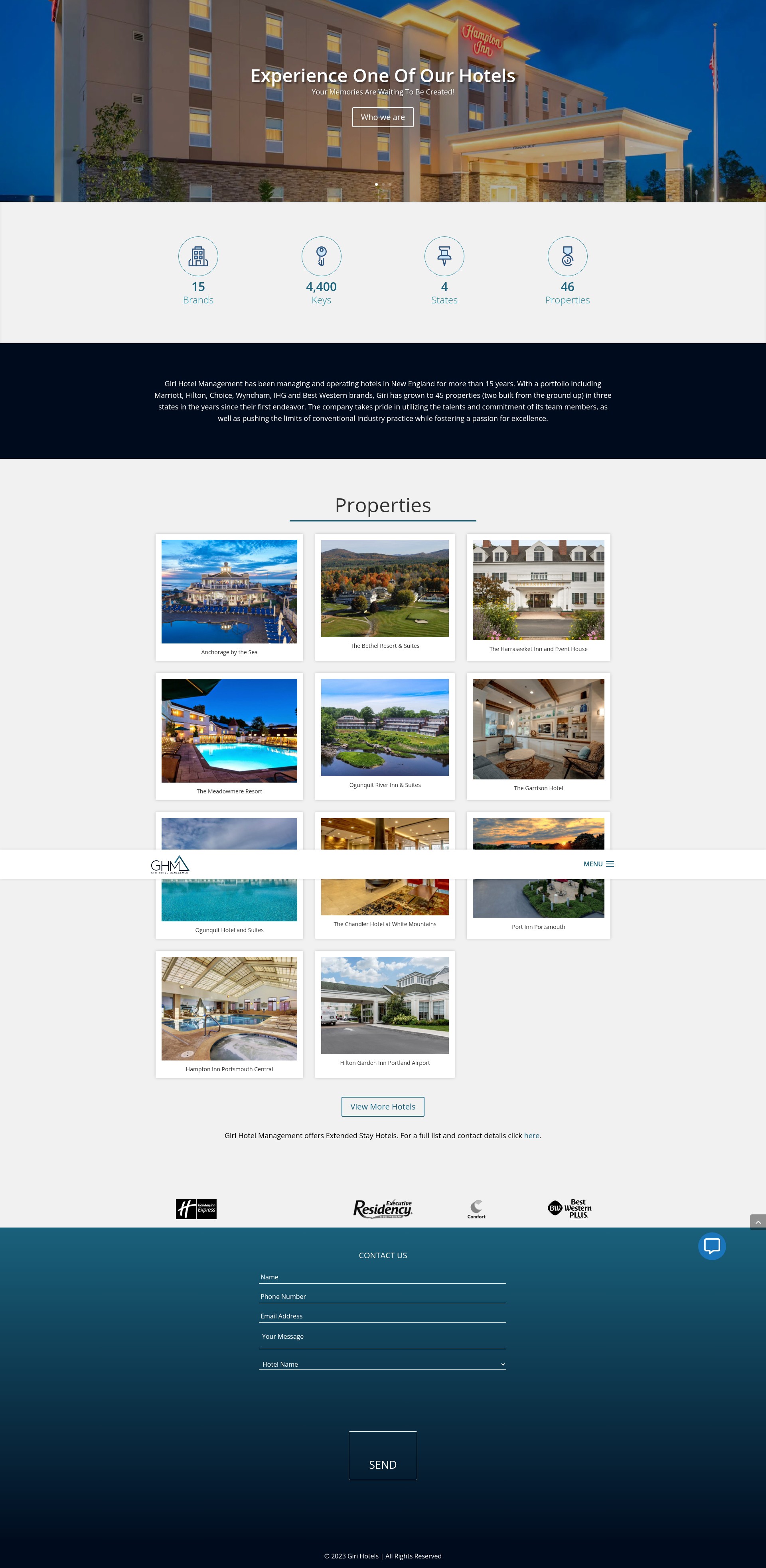 Screenshot of girihotels.com