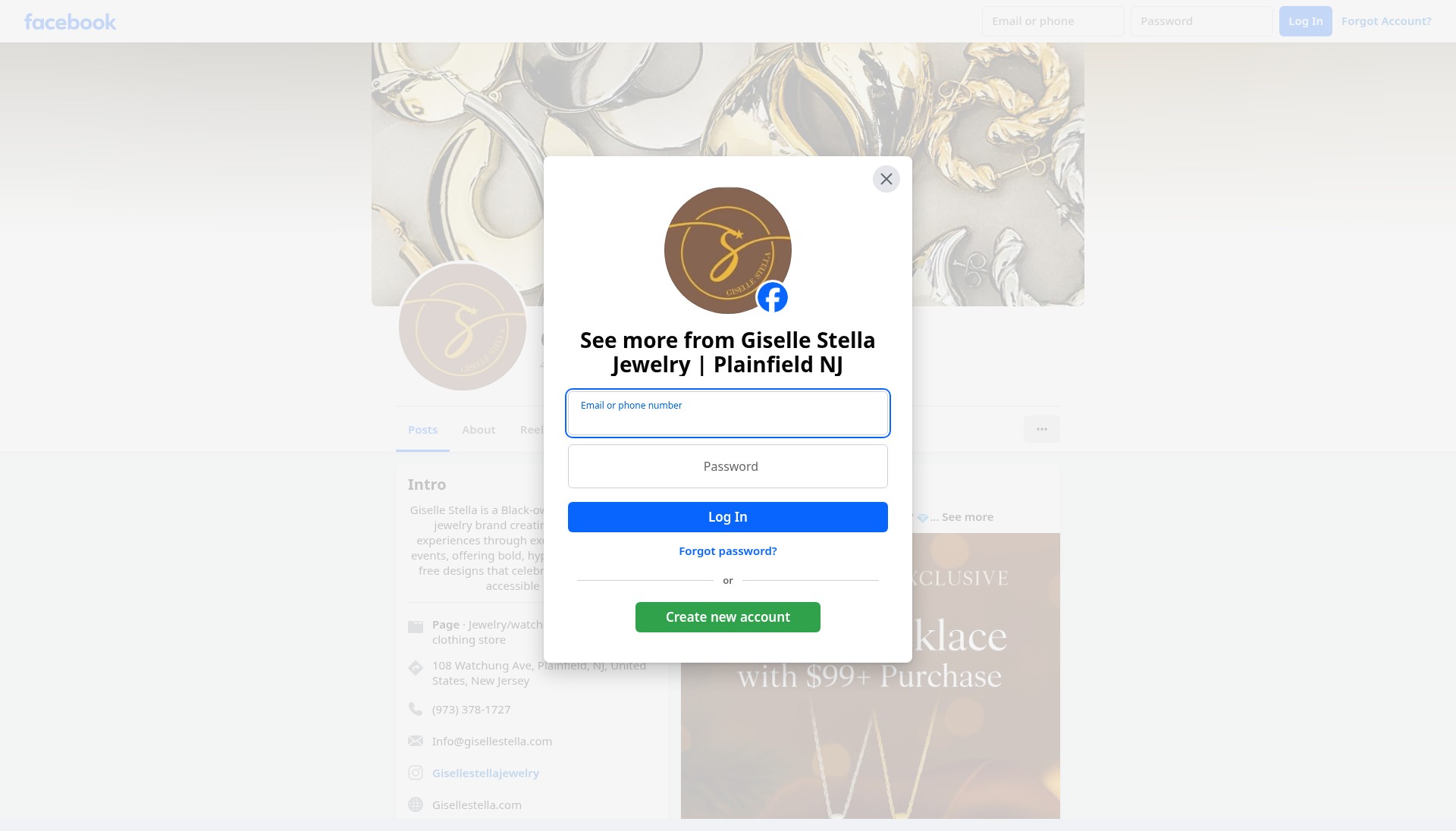 Screenshot of gisellestella.com