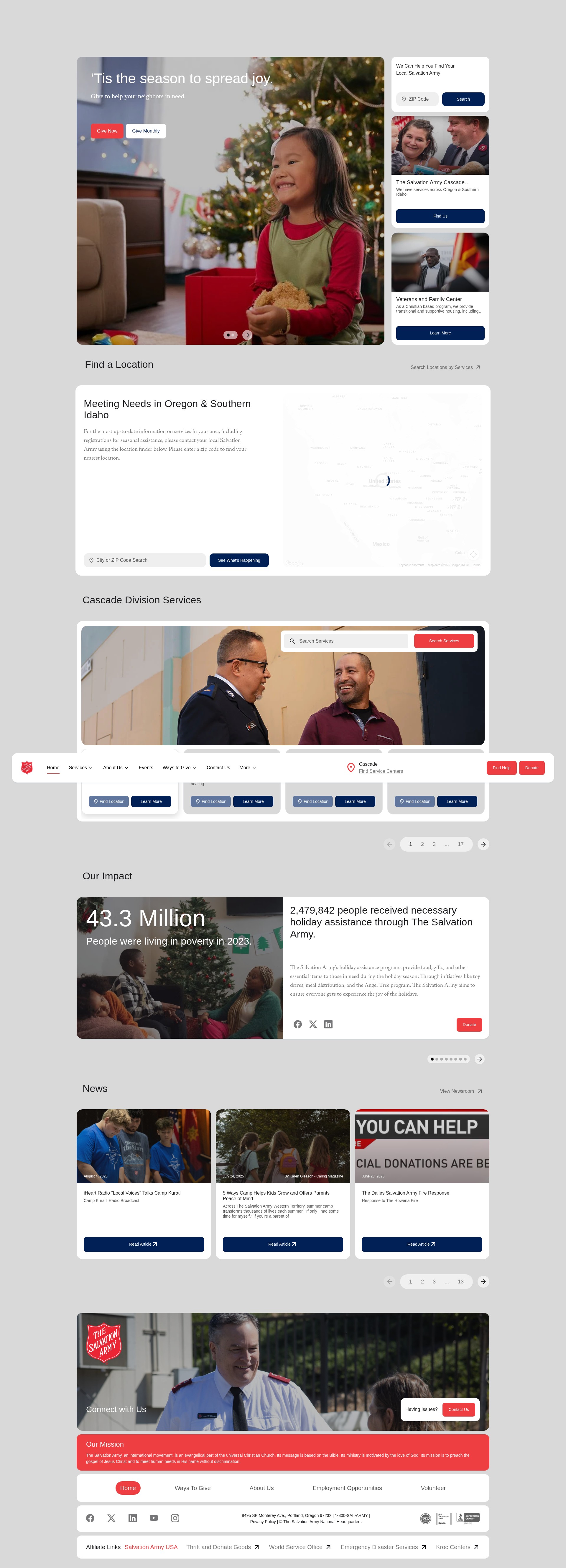 Screenshot of give-cs.salvationarmy.org