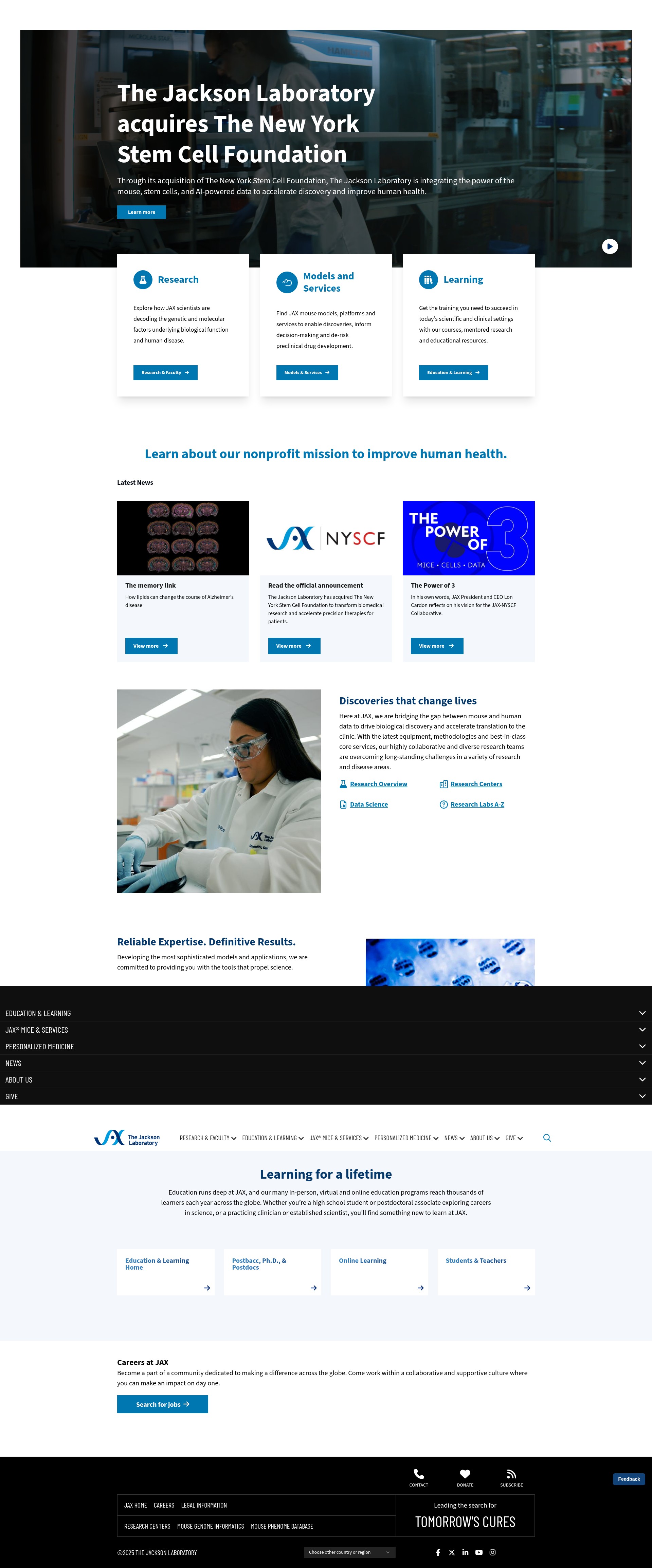 Screenshot of give.jax.org