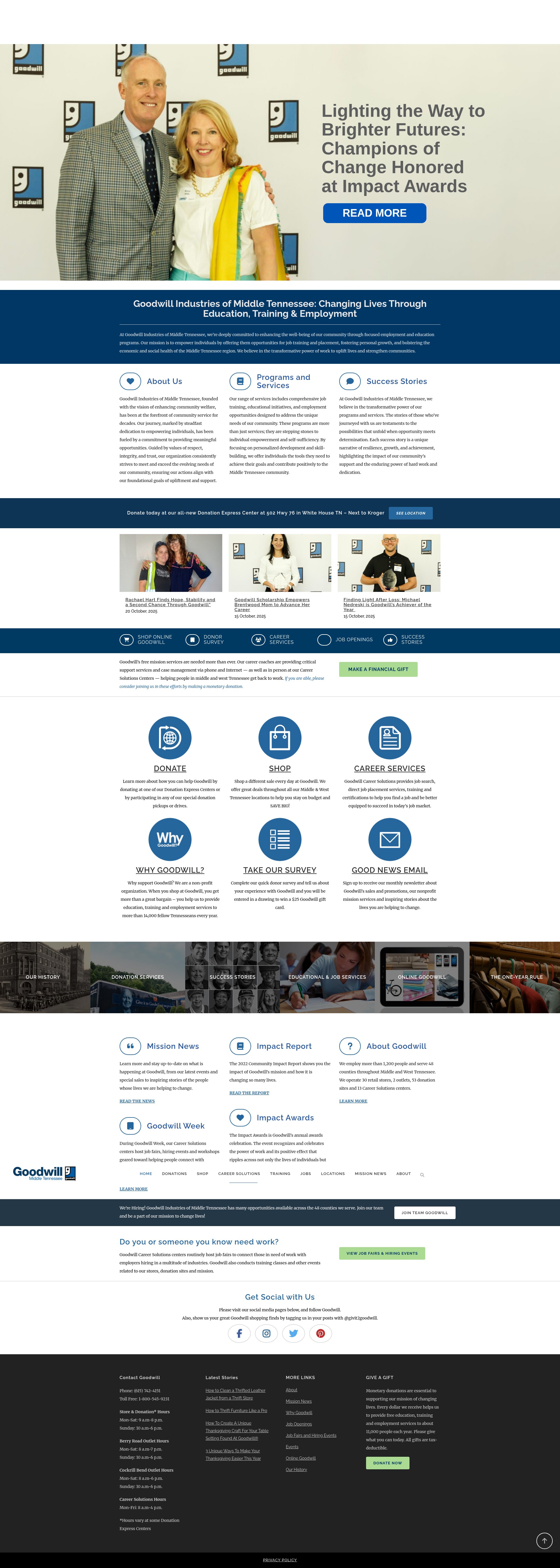 Screenshot of giveit2goodwill.org