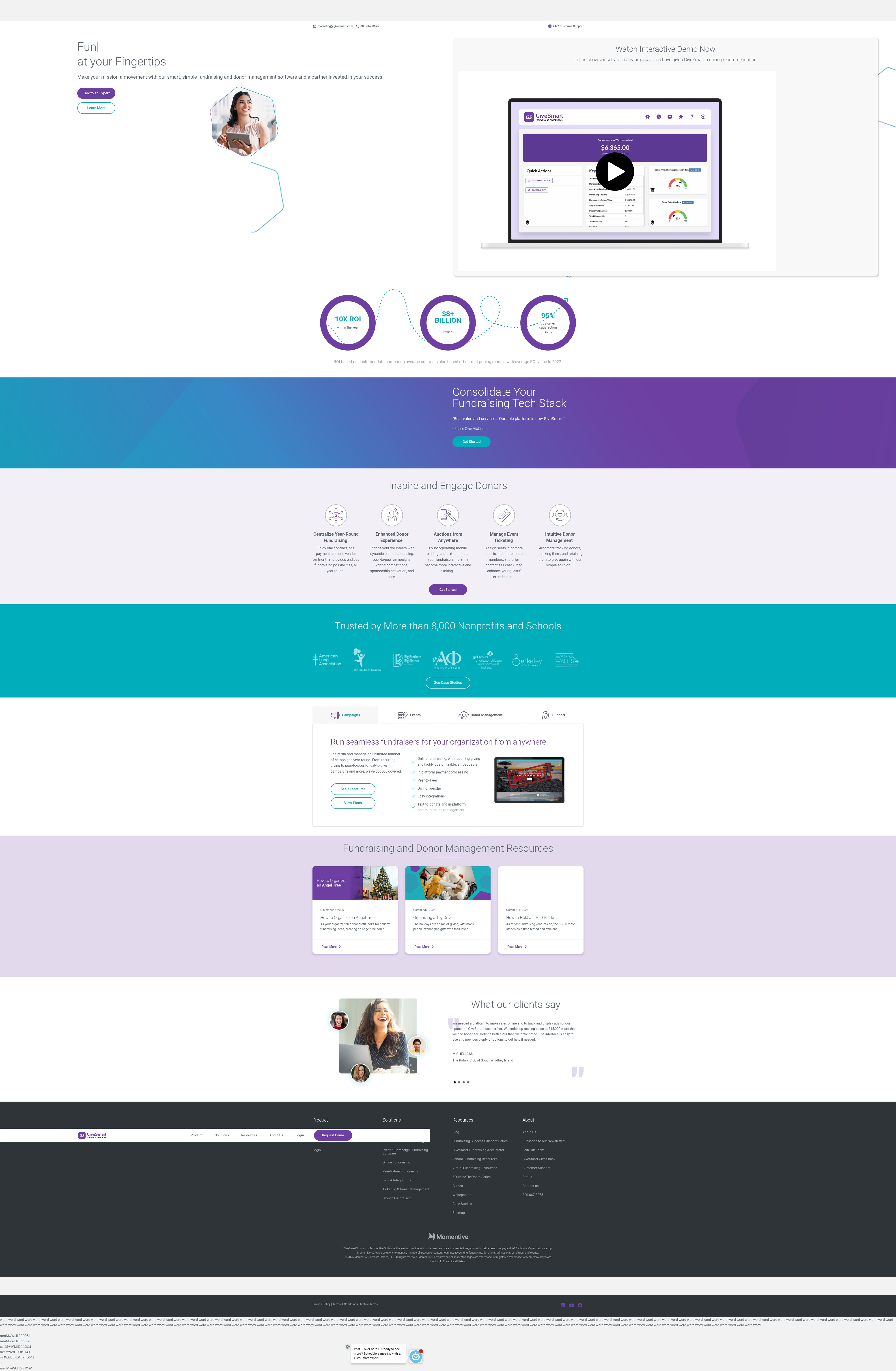 Screenshot of givesmart.com