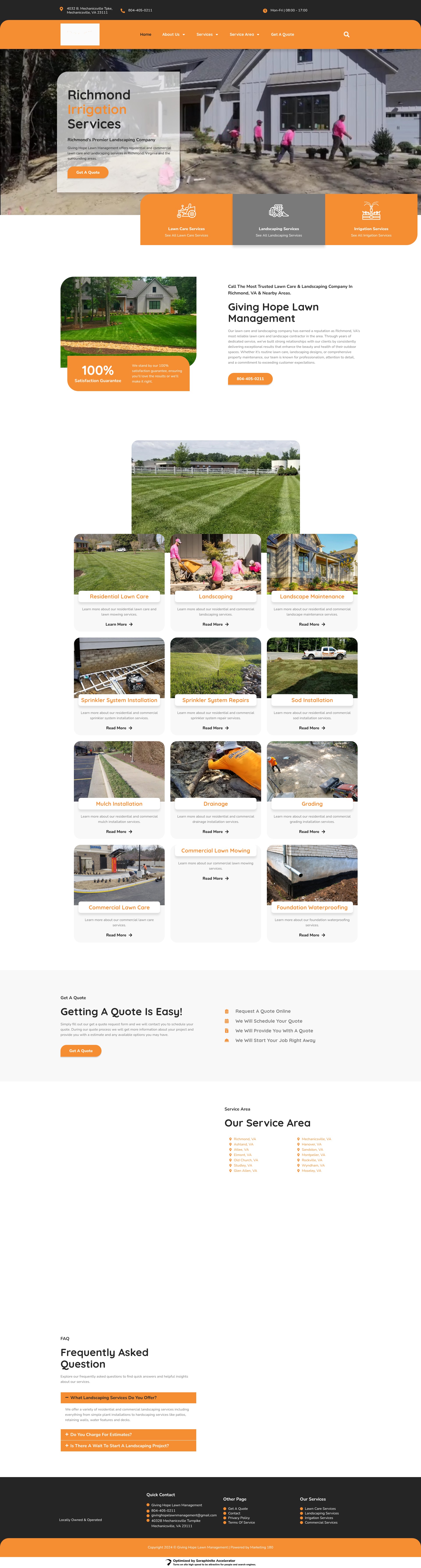 Screenshot of givinghopelawn.com