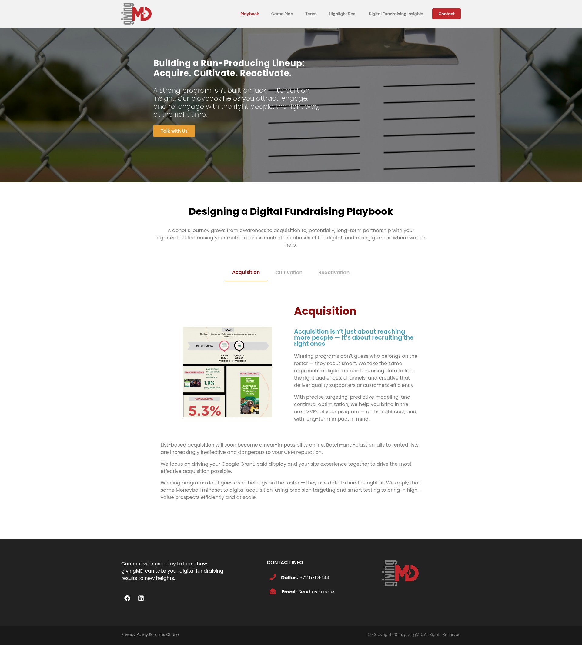 Screenshot of givingmd.com