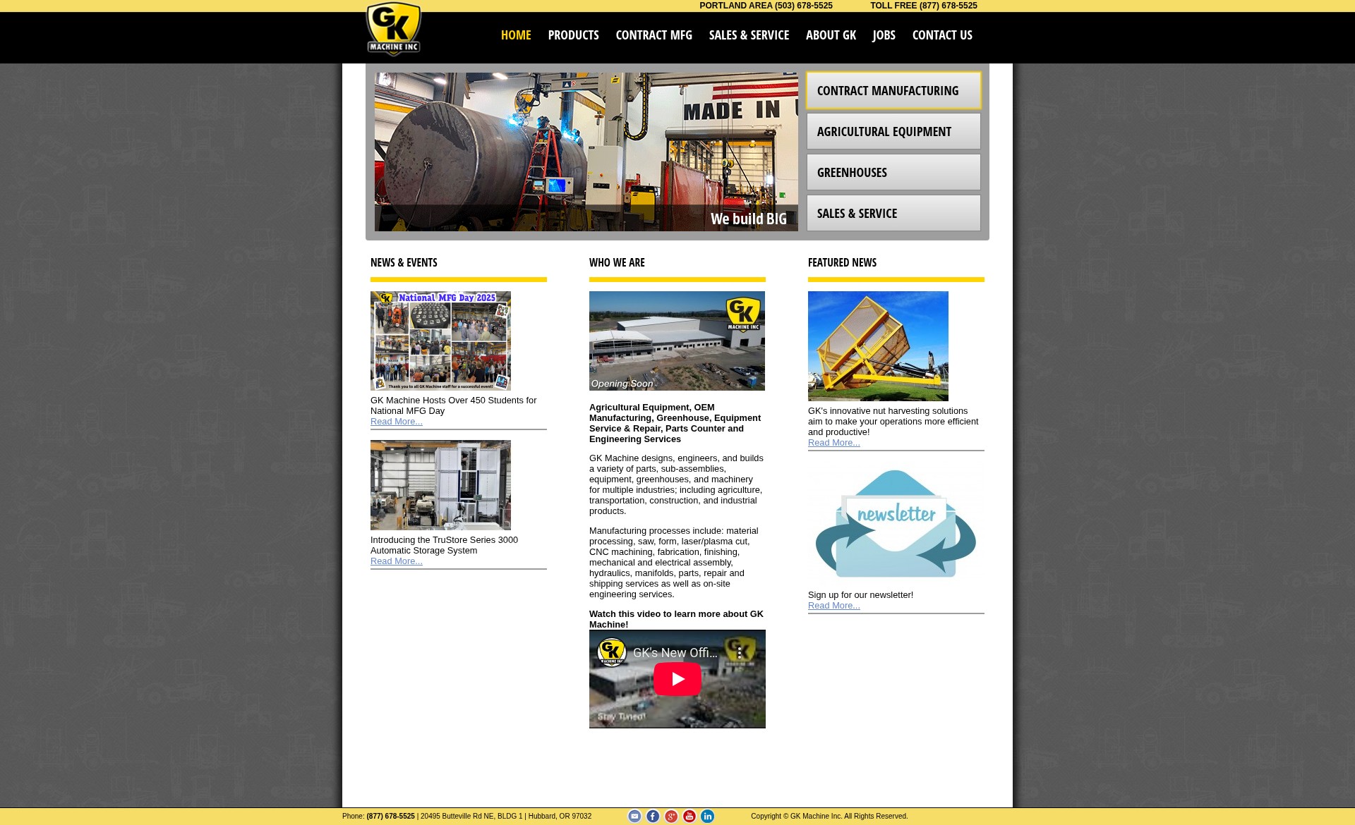 Screenshot of gkmachine.com