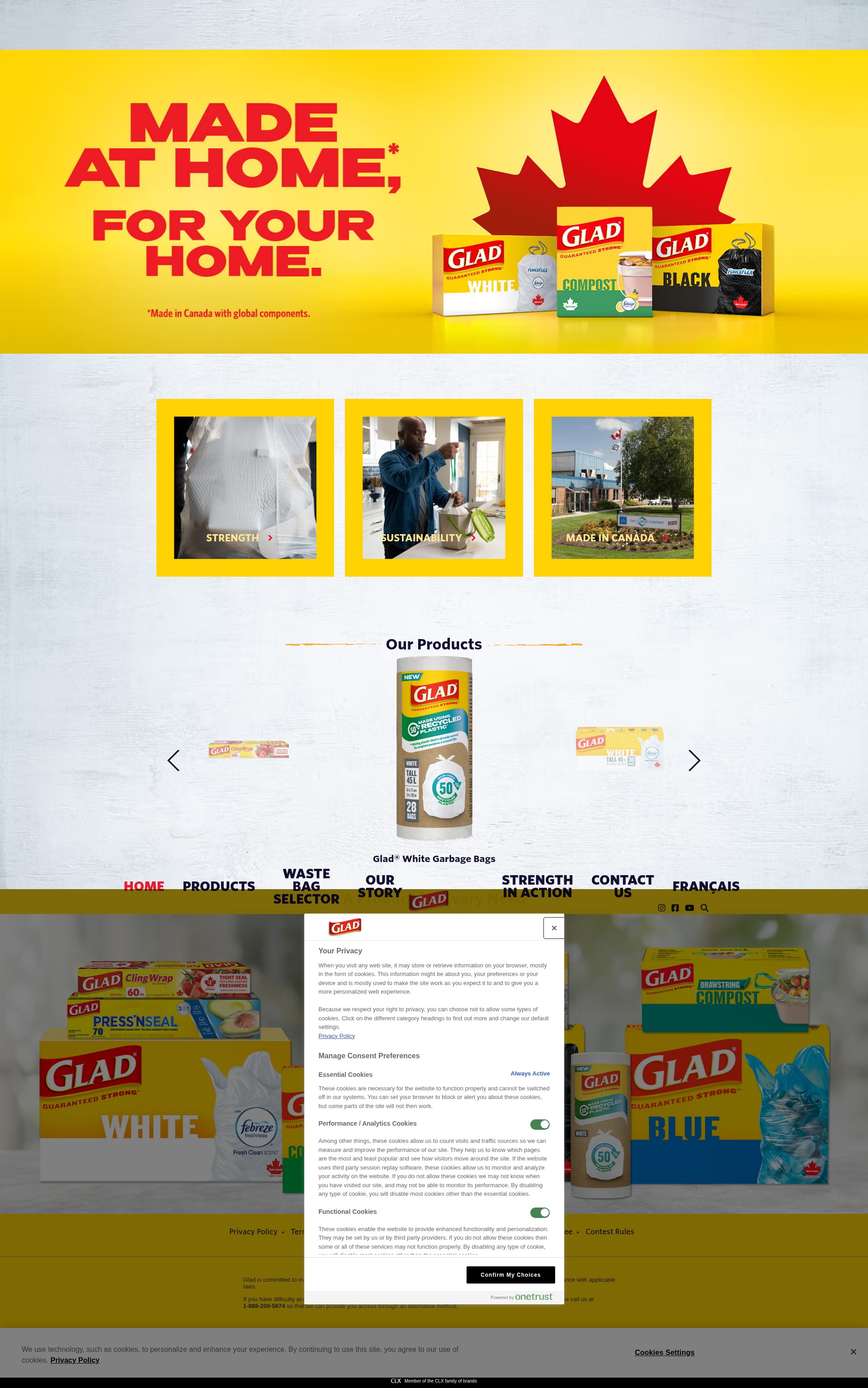 Screenshot of glad.ca