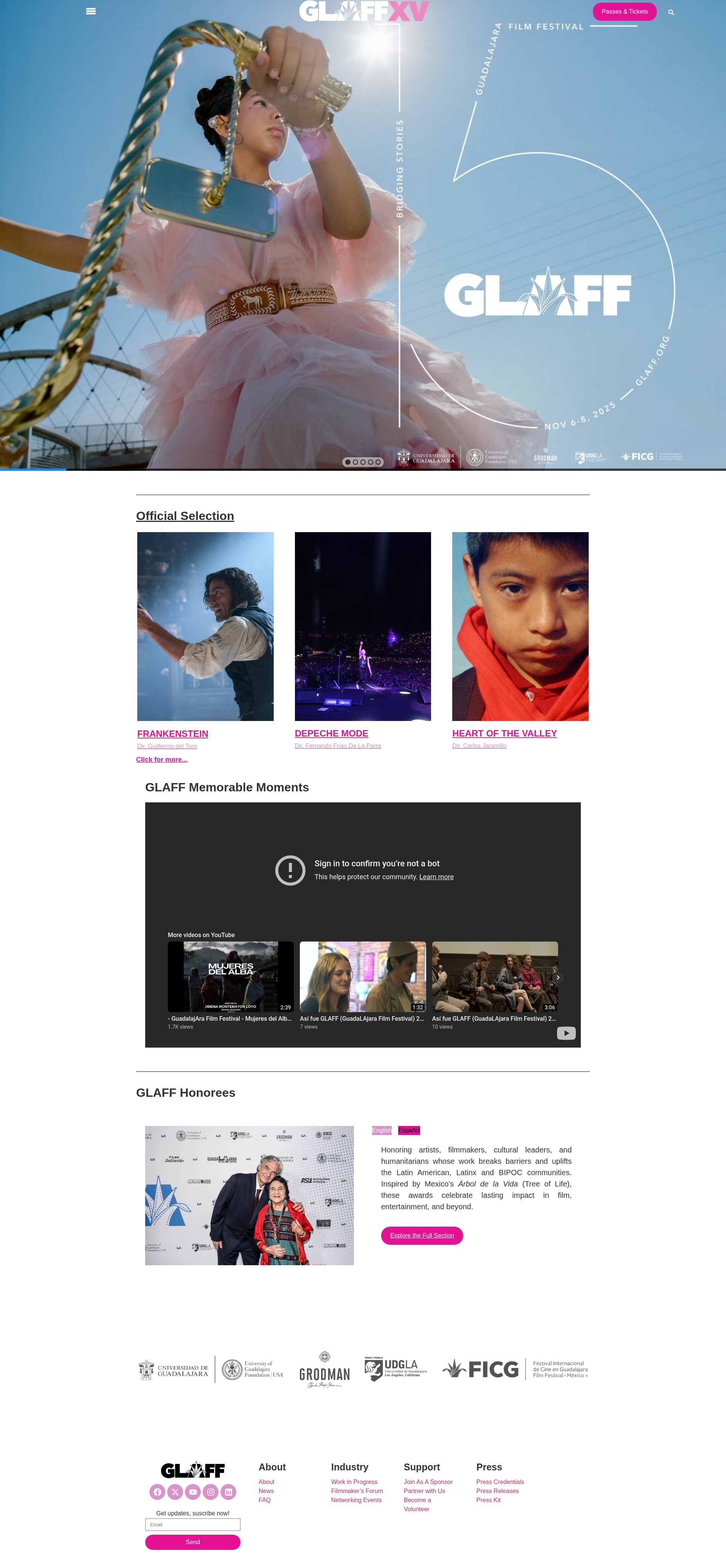 Screenshot of glaff.org