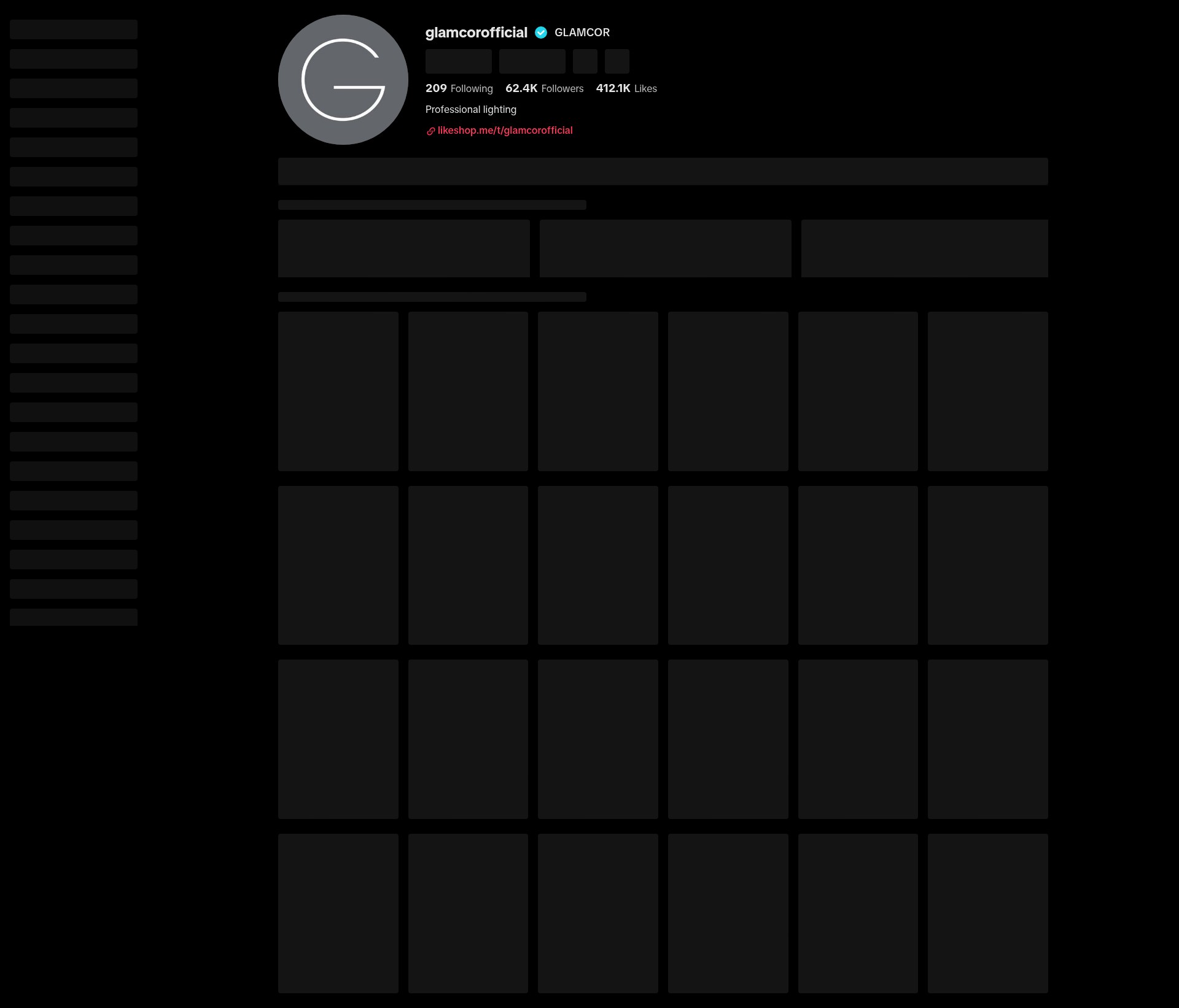 Screenshot of glamcor.com