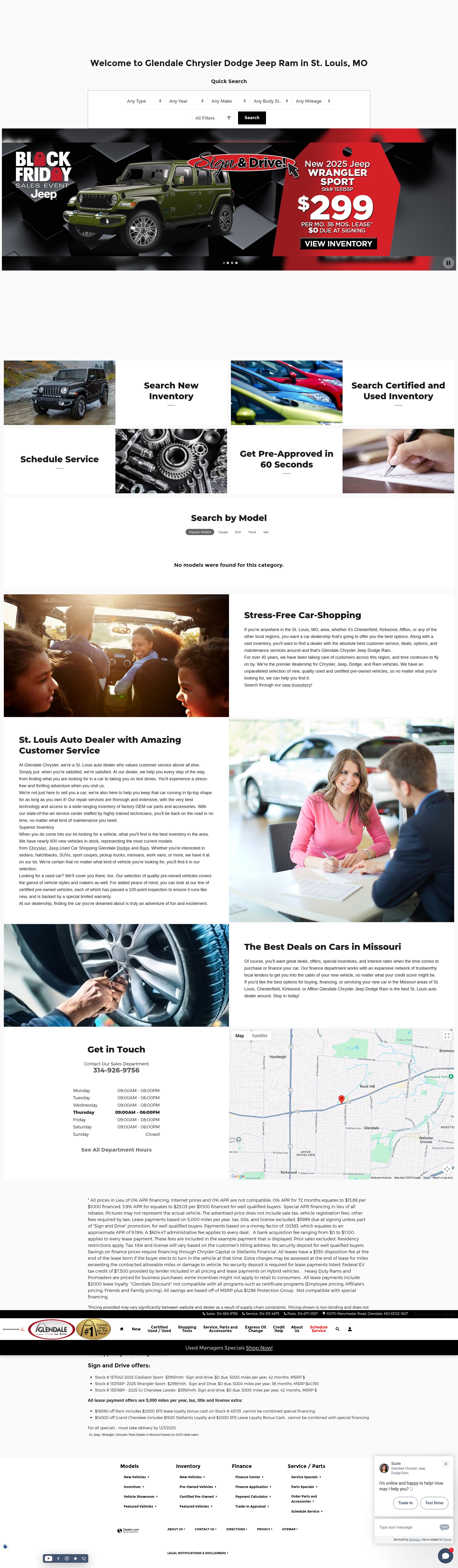 Screenshot of glendalechryslerjeep.net