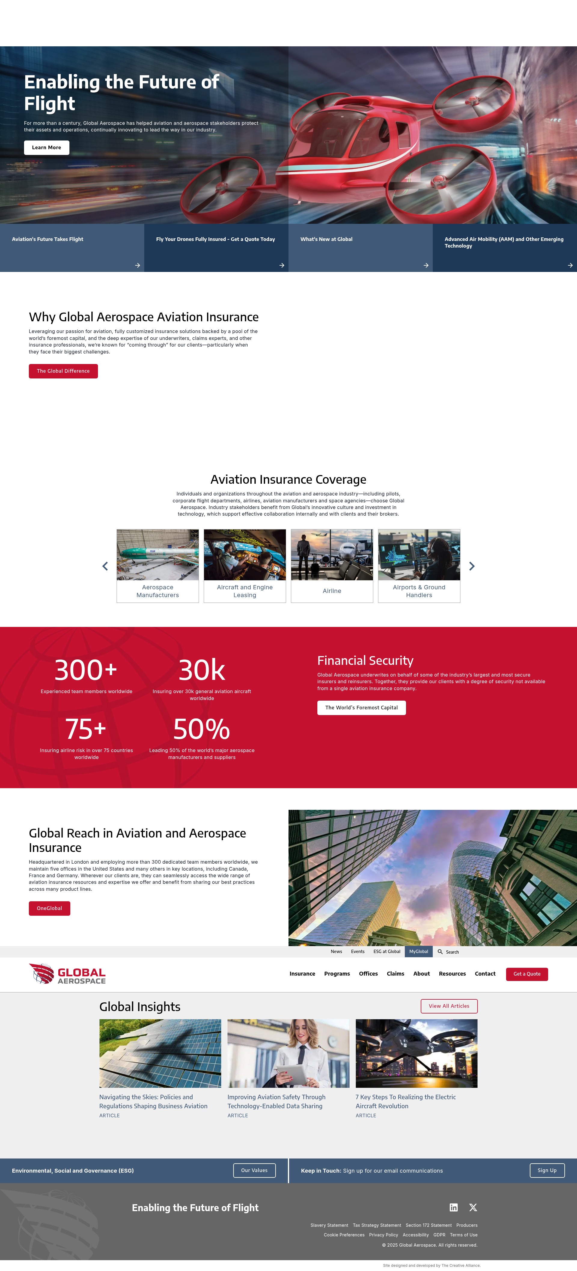 Screenshot of global-aero.com