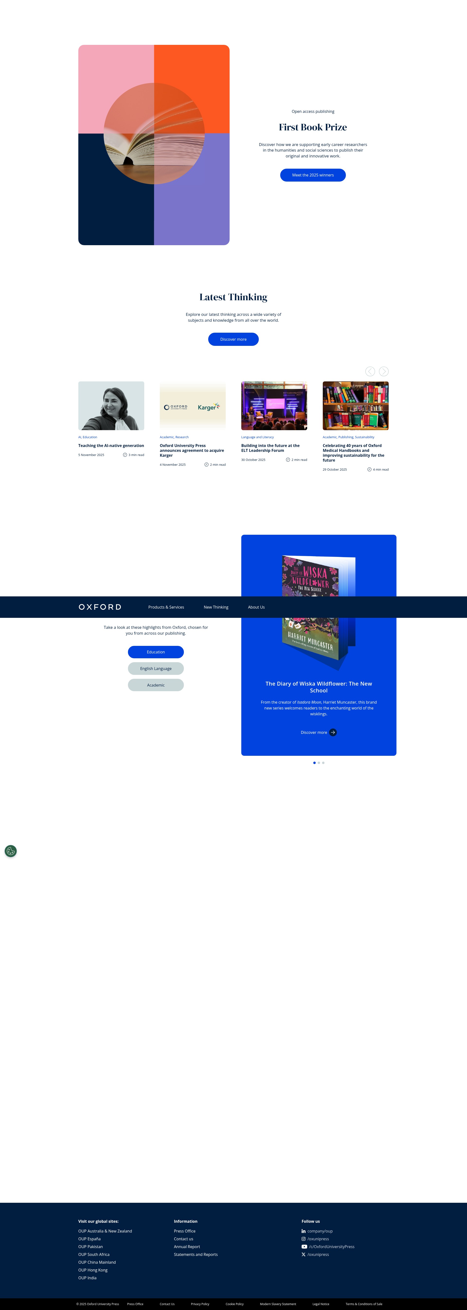 Screenshot of global.oup.com
