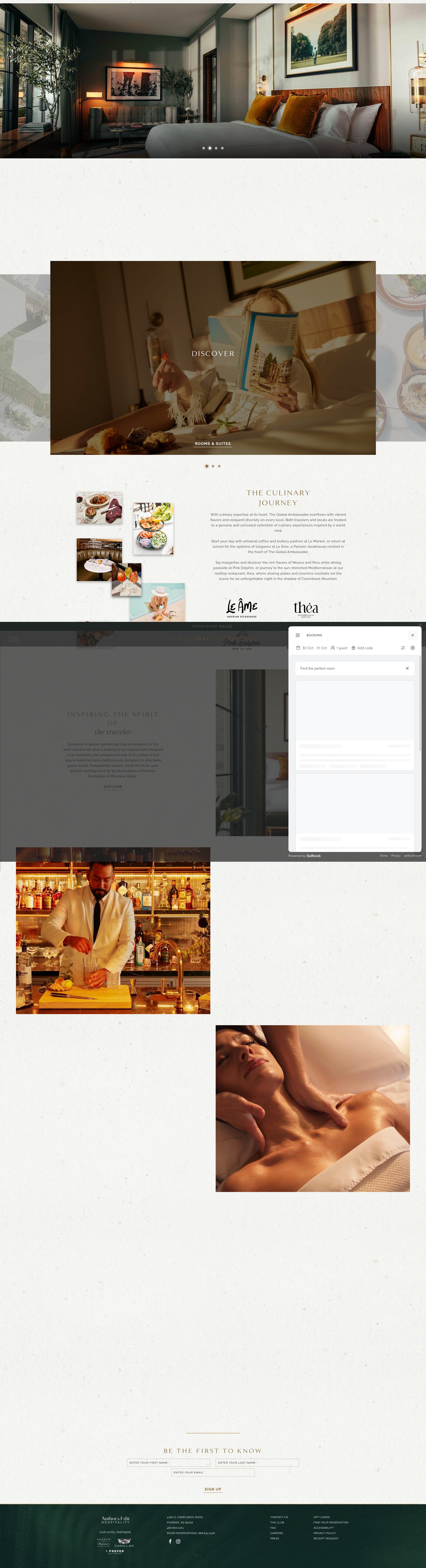 Screenshot of globalambassadorhotel.com