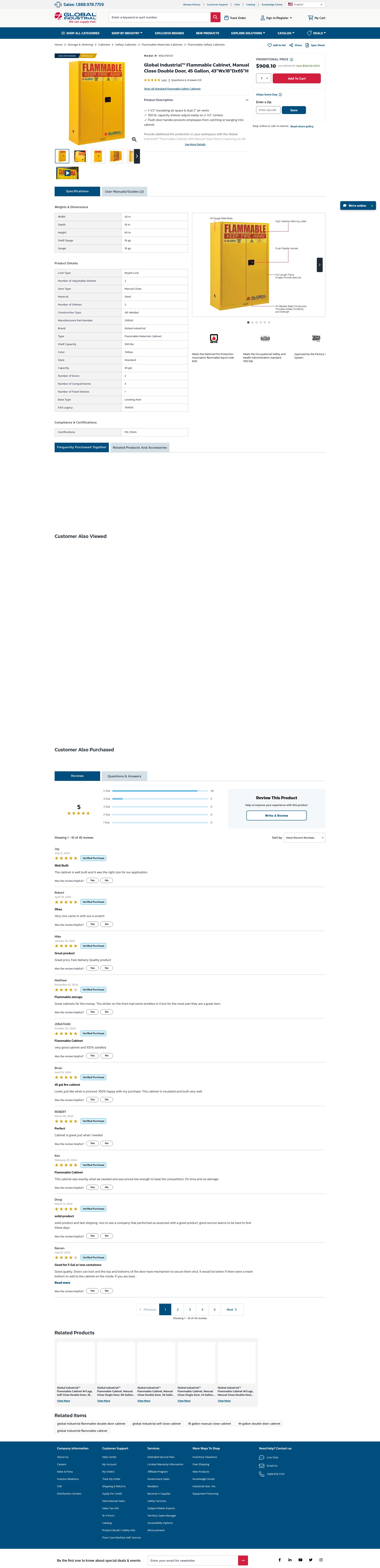 Screenshot of globalindustrial.com