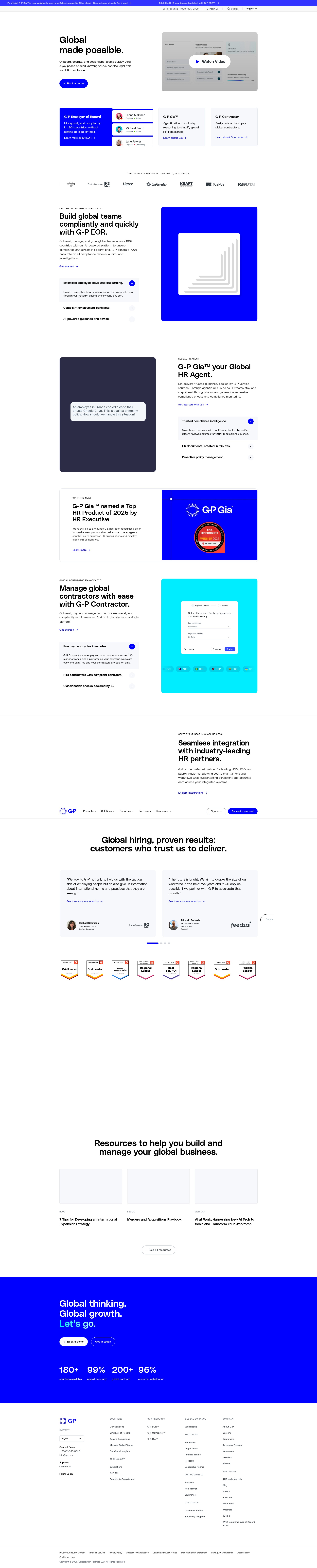 Screenshot of globalization-partners.com
