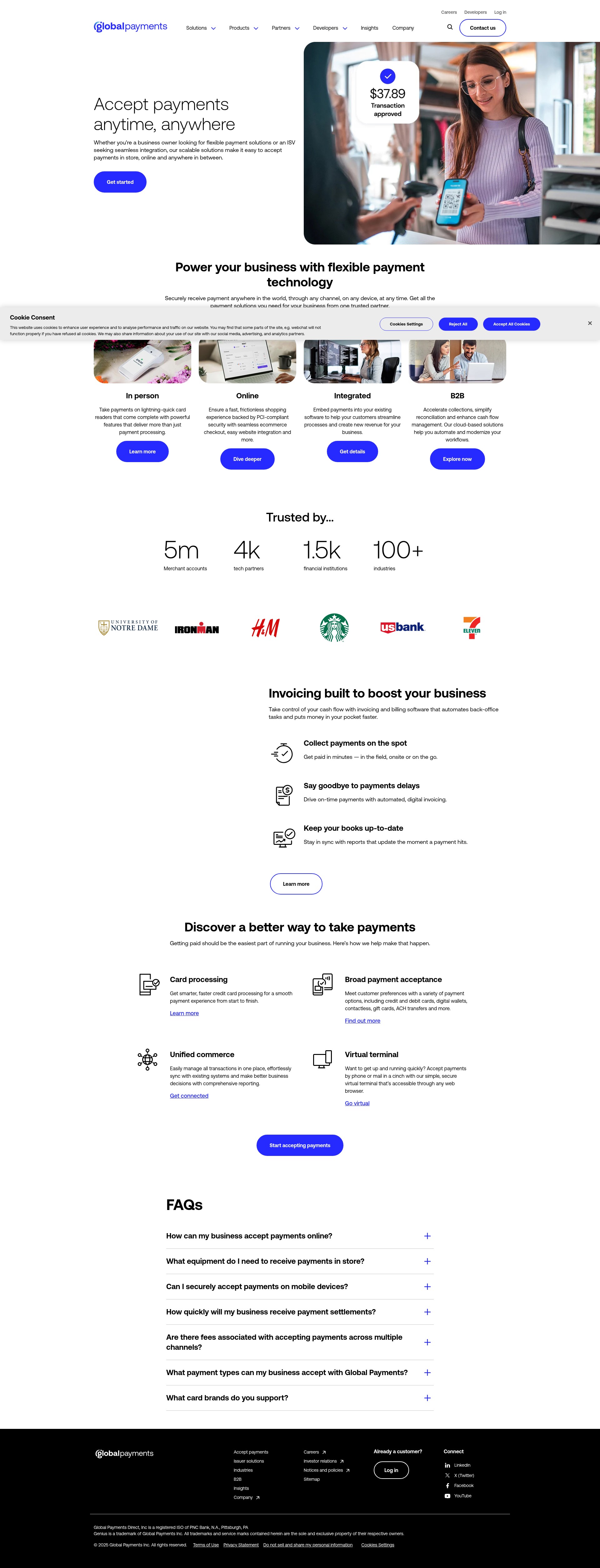 Screenshot of globalpayments.com