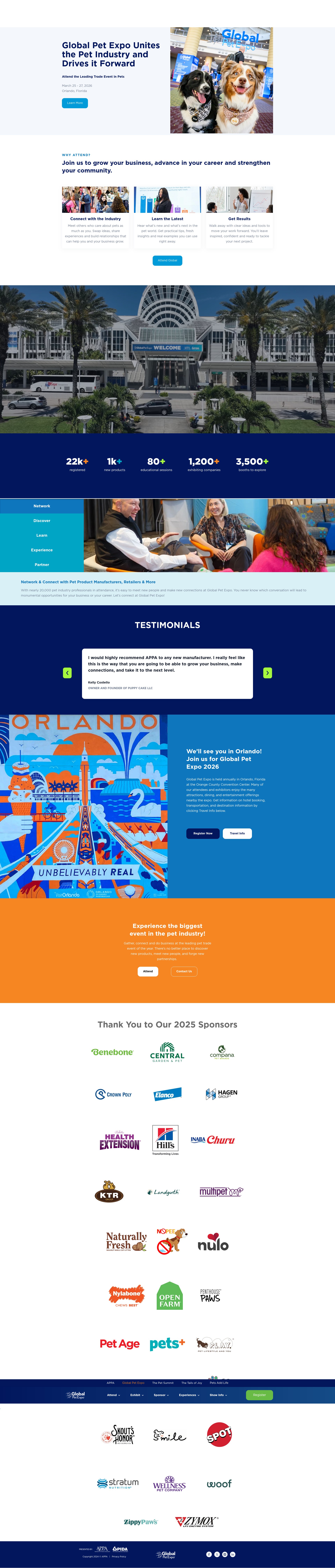 Screenshot of globalpetexpo.org