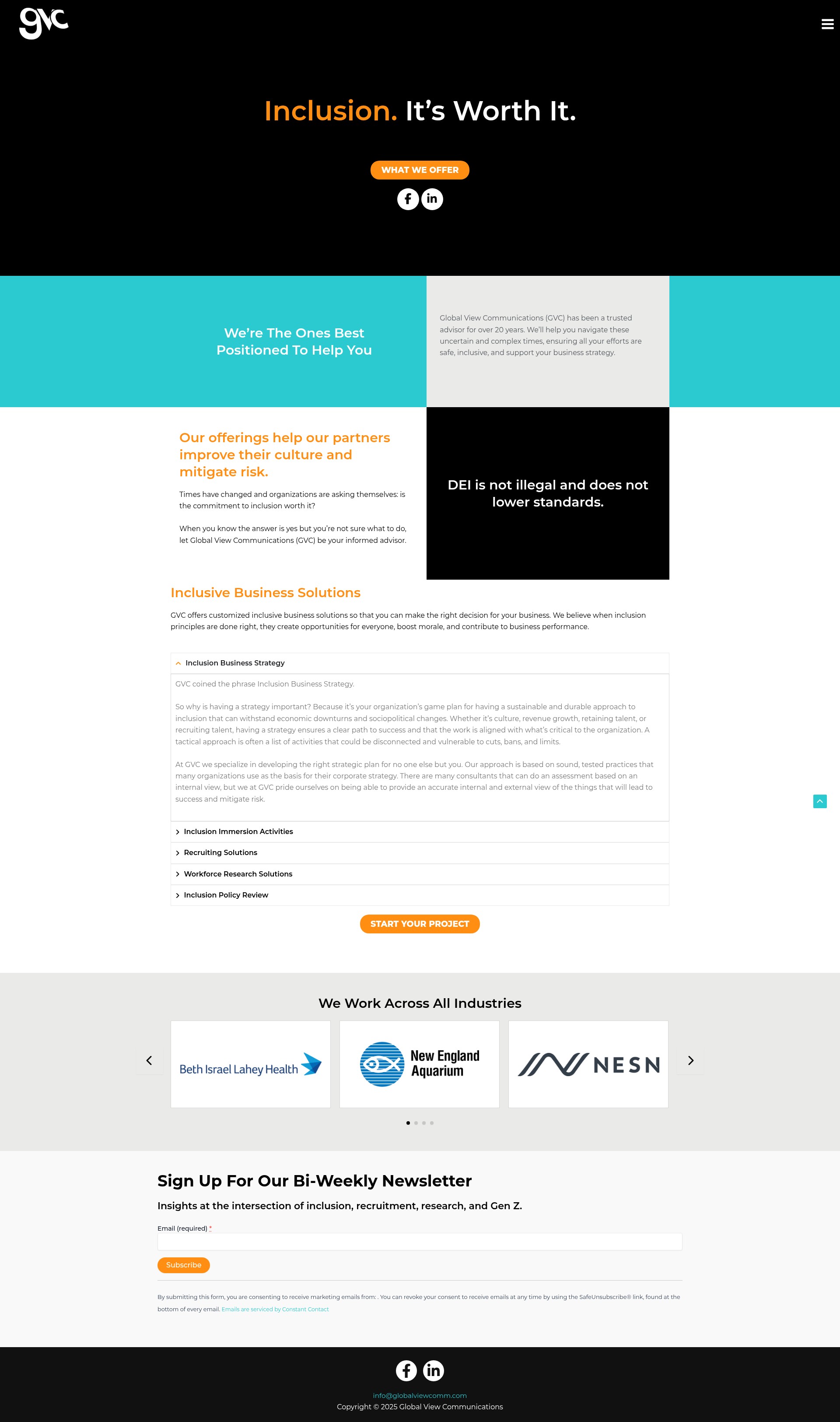 Screenshot of globalviewcomm.com
