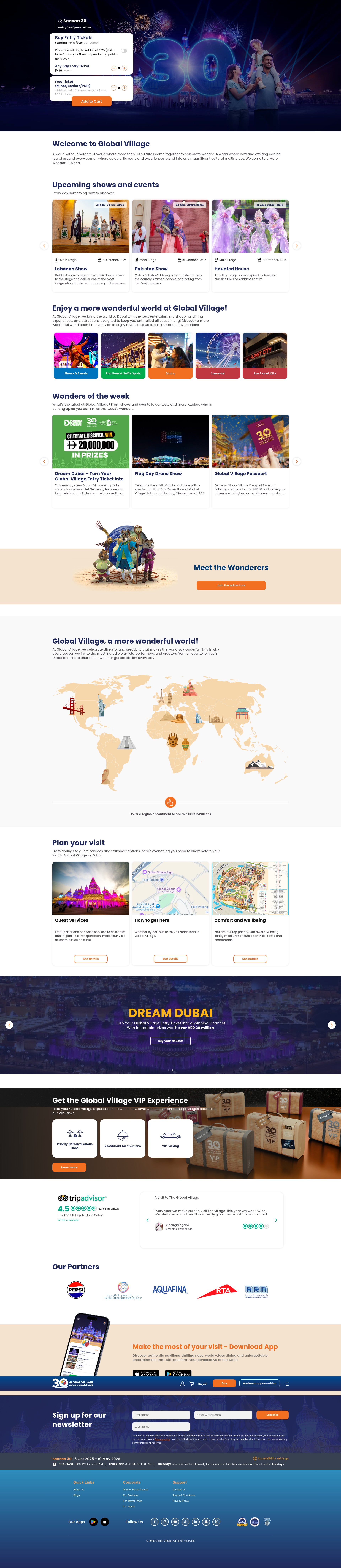 Screenshot of globalvillage.ae
